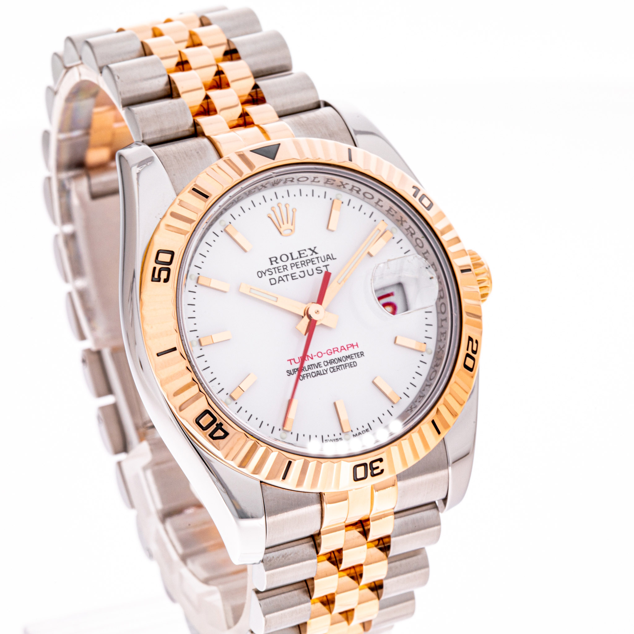 Datejust Turn-O-Graph 36 Weiß
