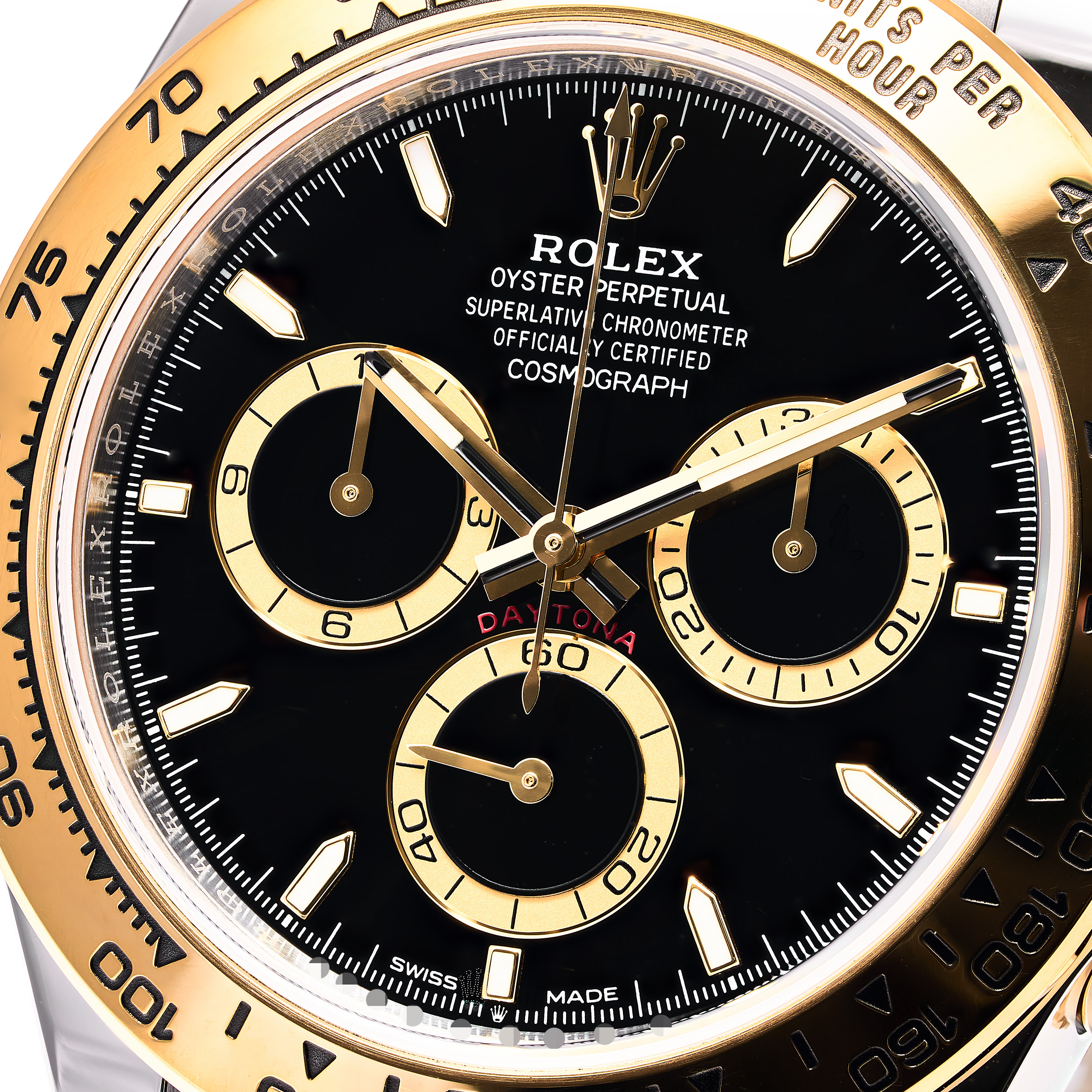Daytona Stahl Gold Schwarz