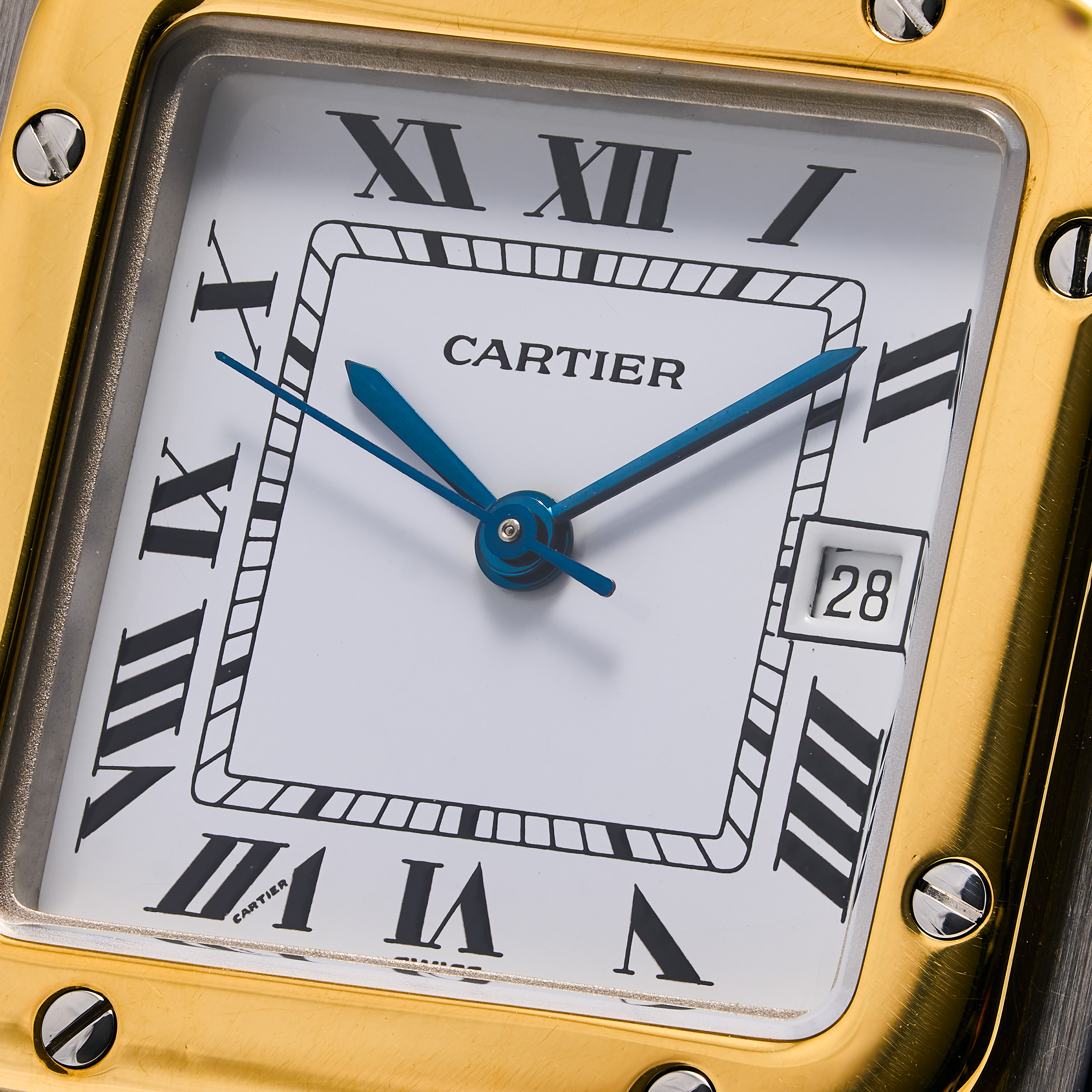 Santos Carree 29 Stahl/Gold