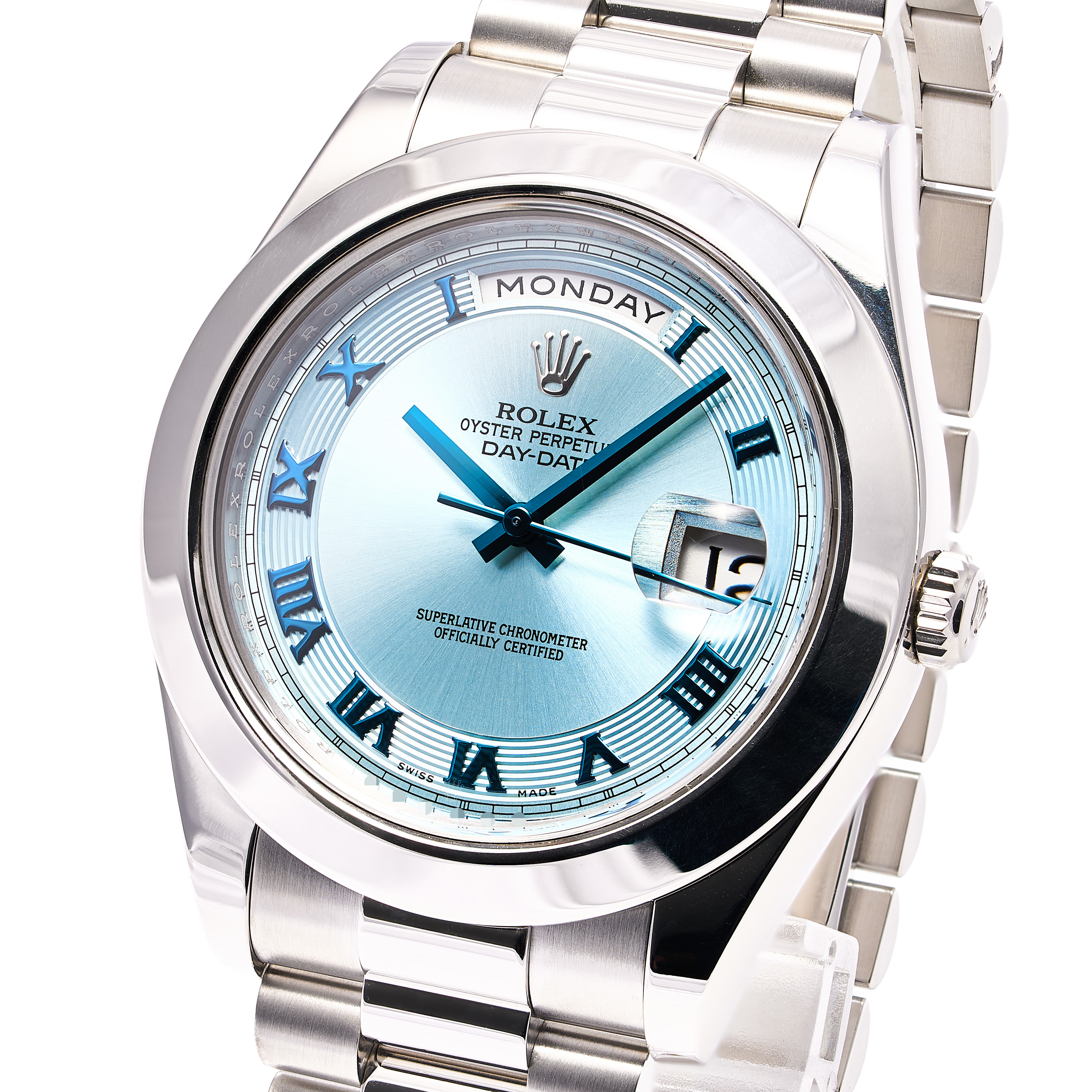 Day-Date II 41 Ice Blau