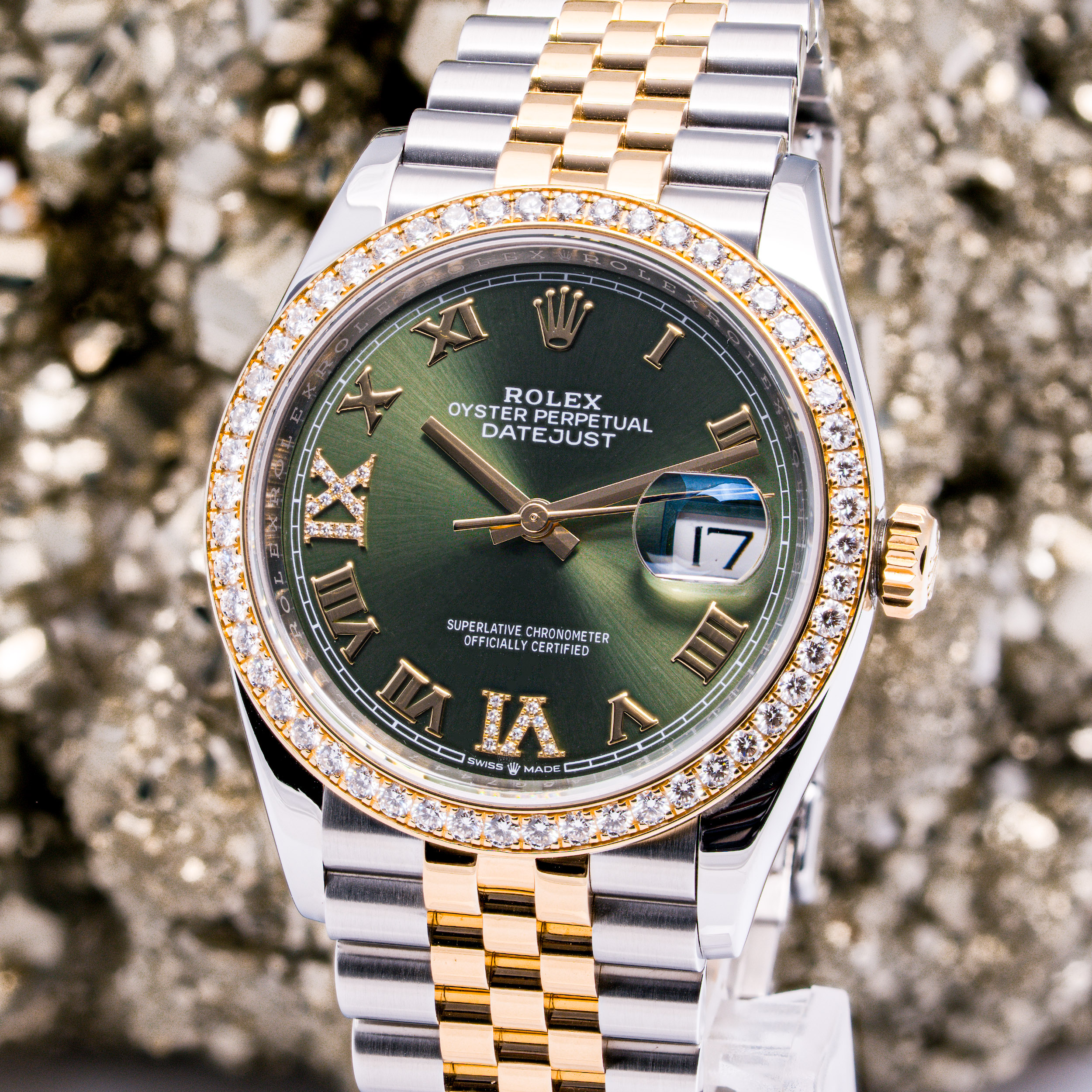 Datejust 36 Grün Diamanten