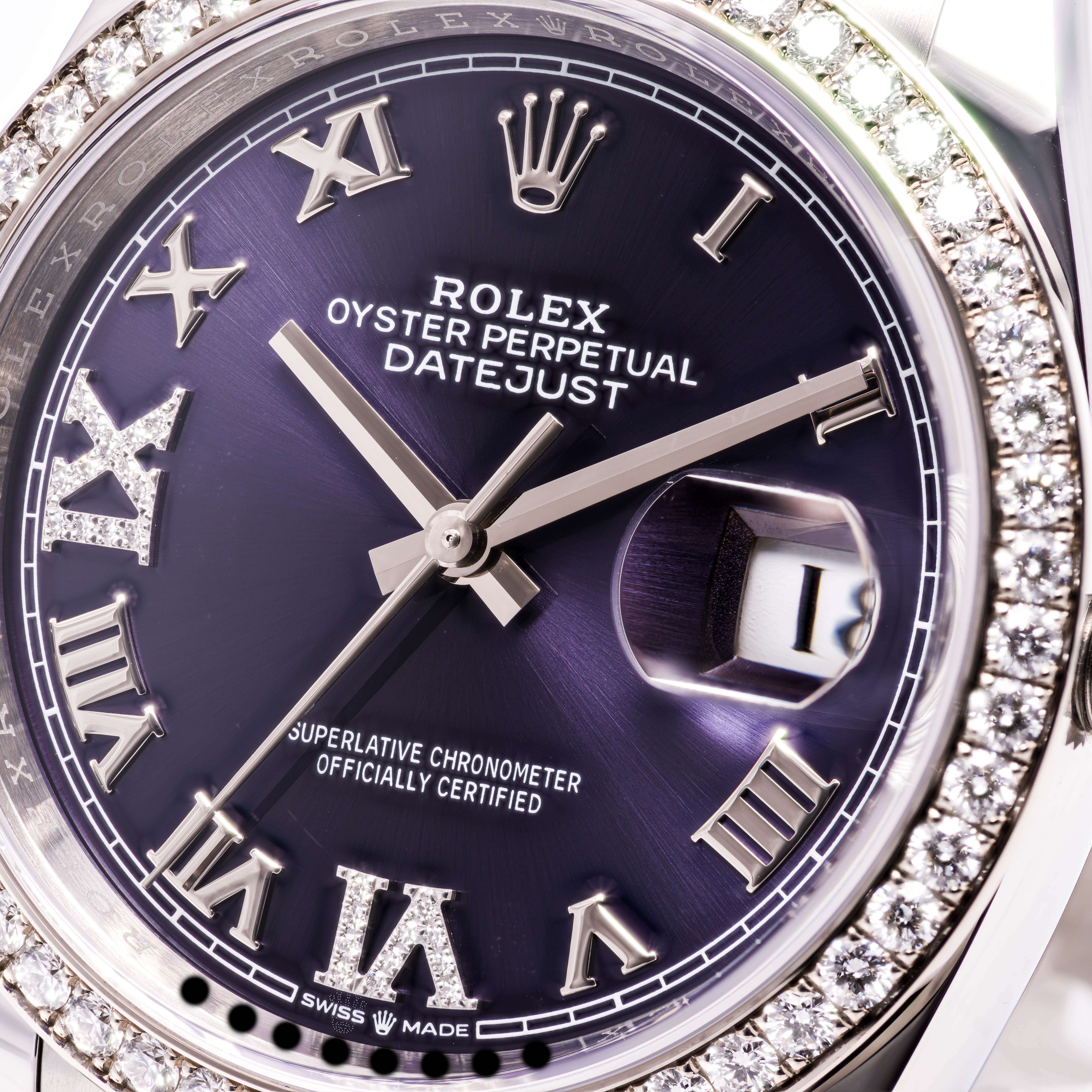 Datejust 36 Lila Original Diamanten