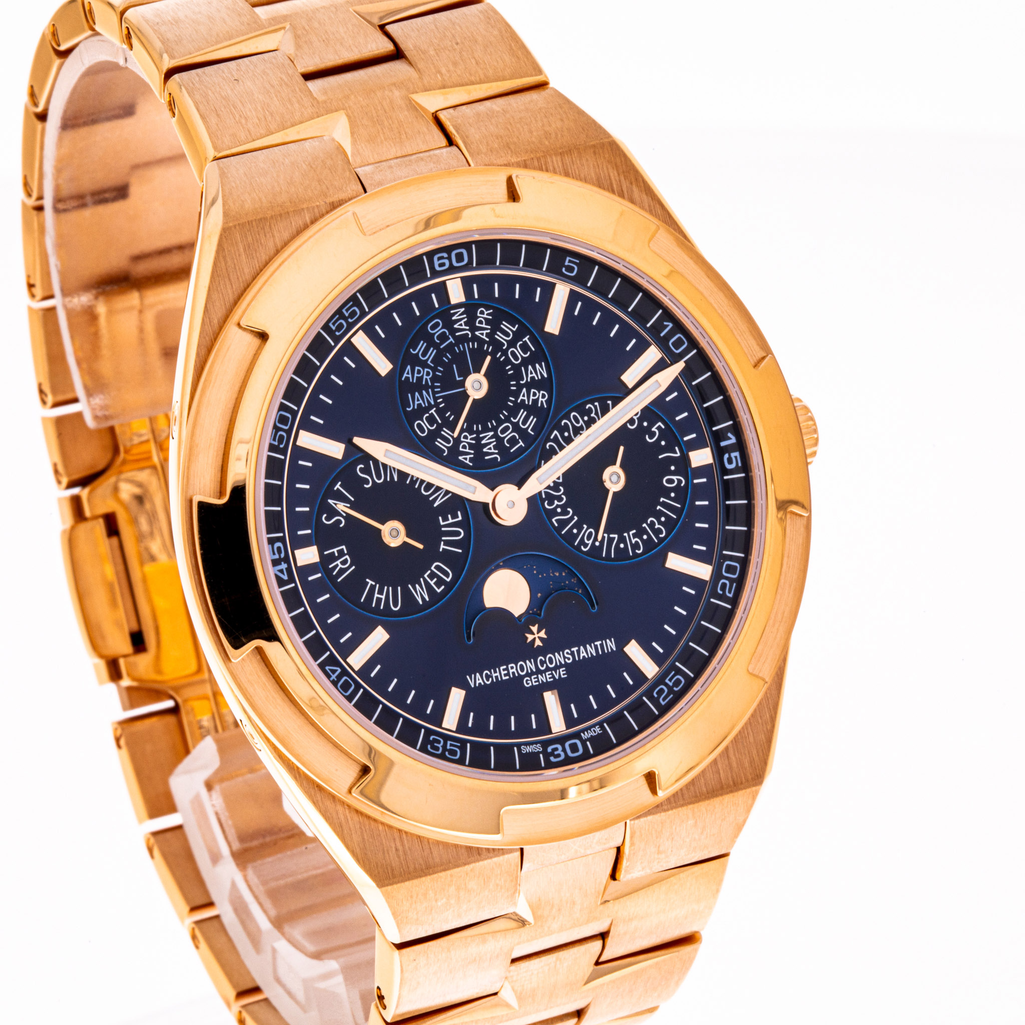 Overseas Perpetual Calendar Blau