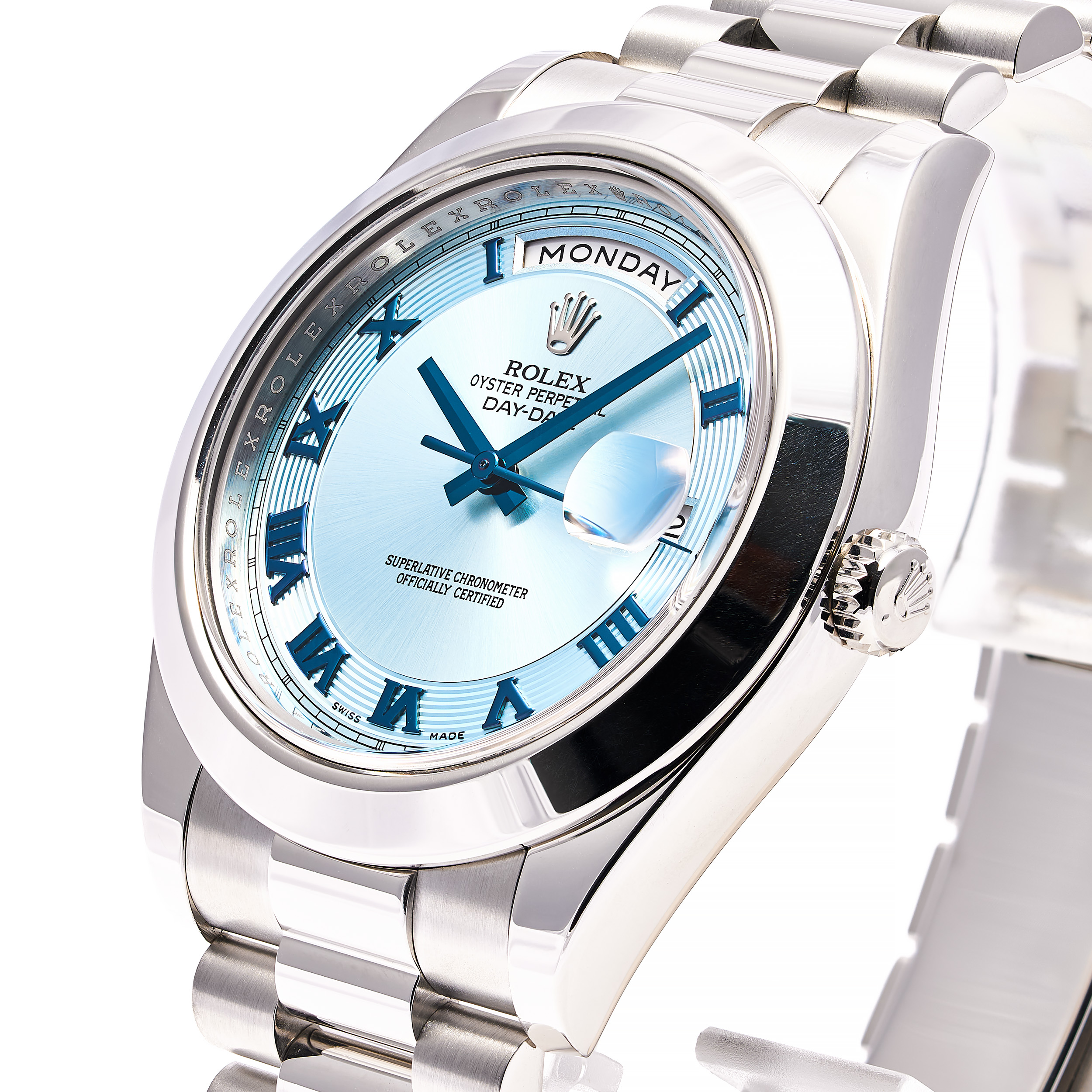 Day-Date II 41 Ice Blau