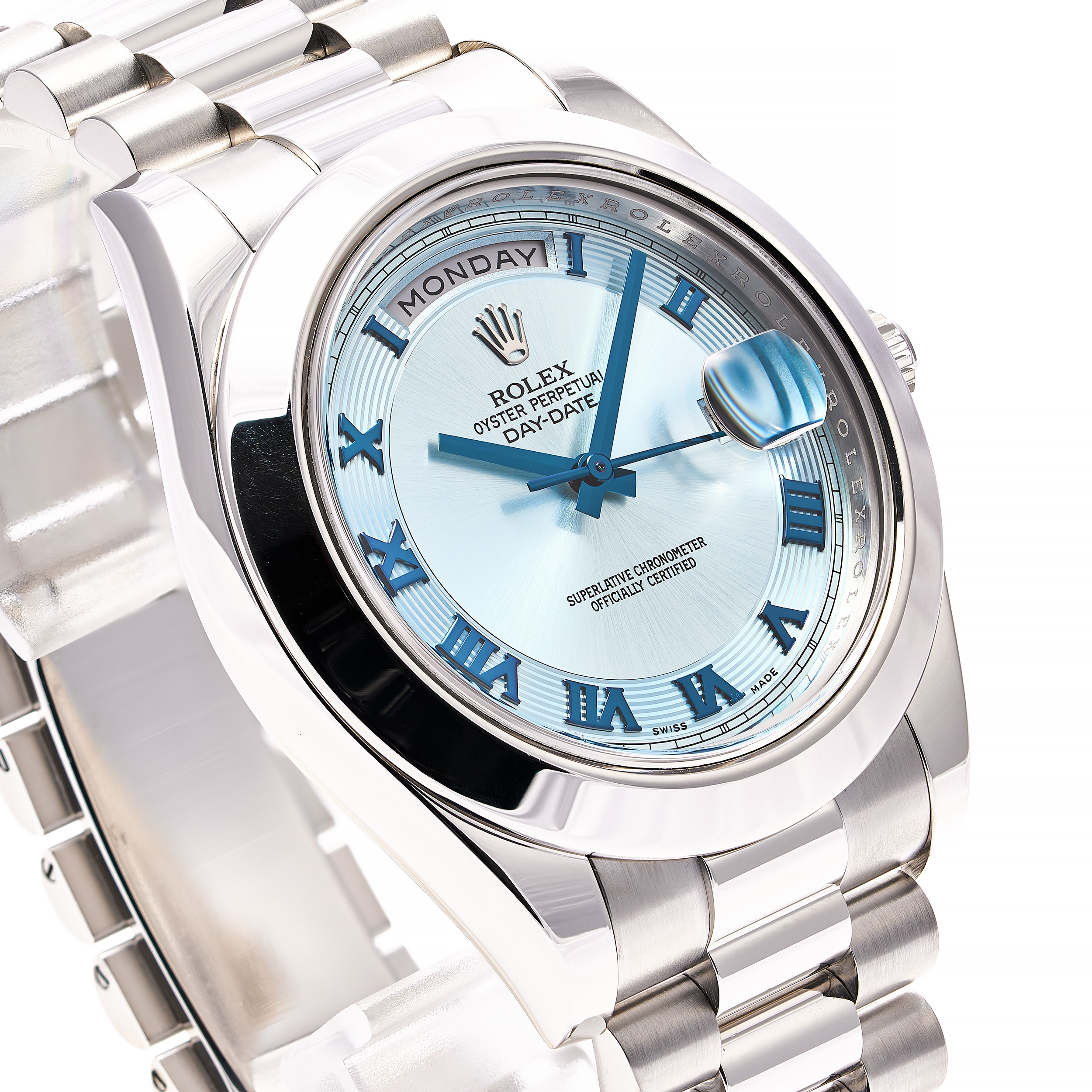 Day-Date II 41 Ice Blau