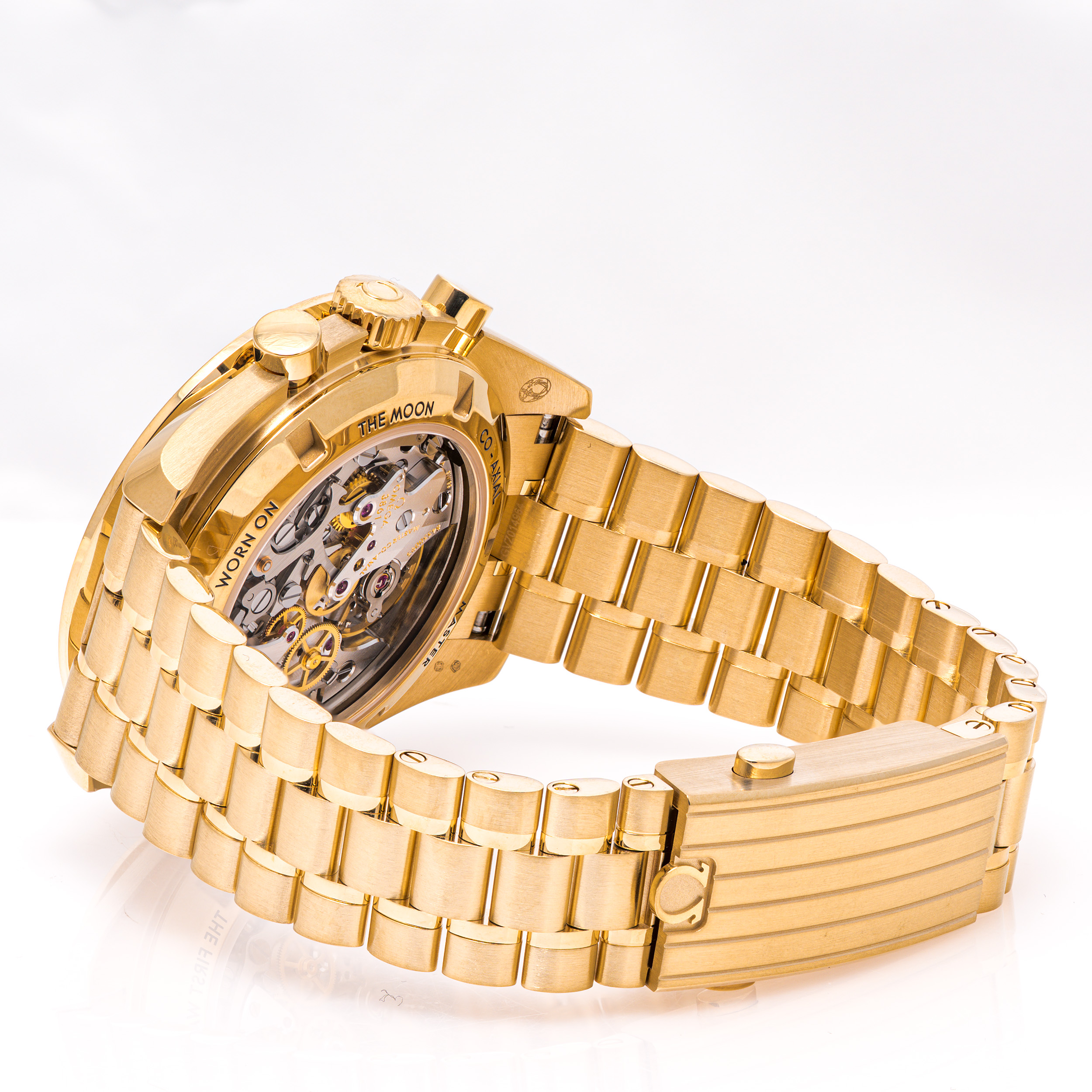 Speedmaster Moonwatch Gelbgold 42