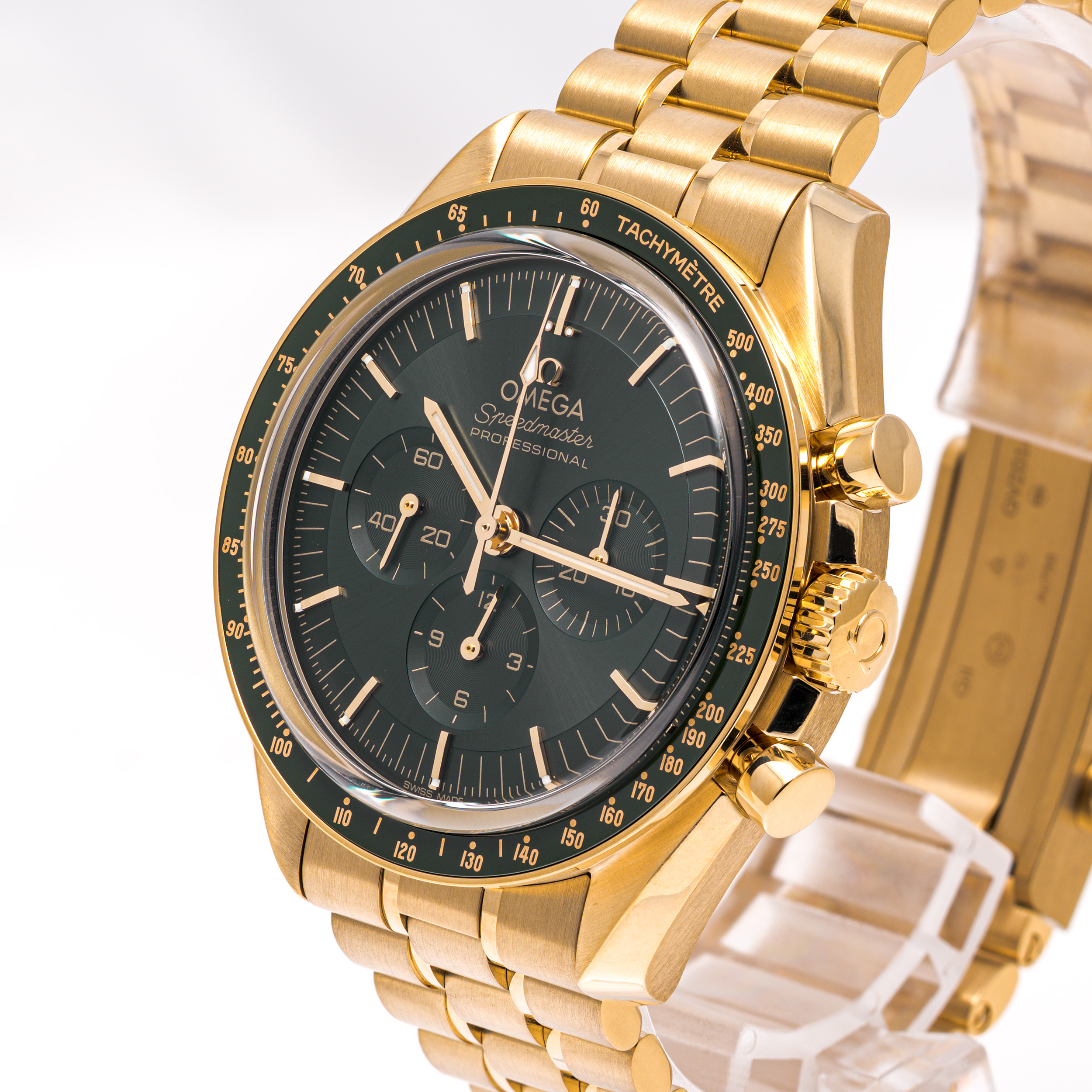 Speedmaster Moonwatch Gelbgold 42