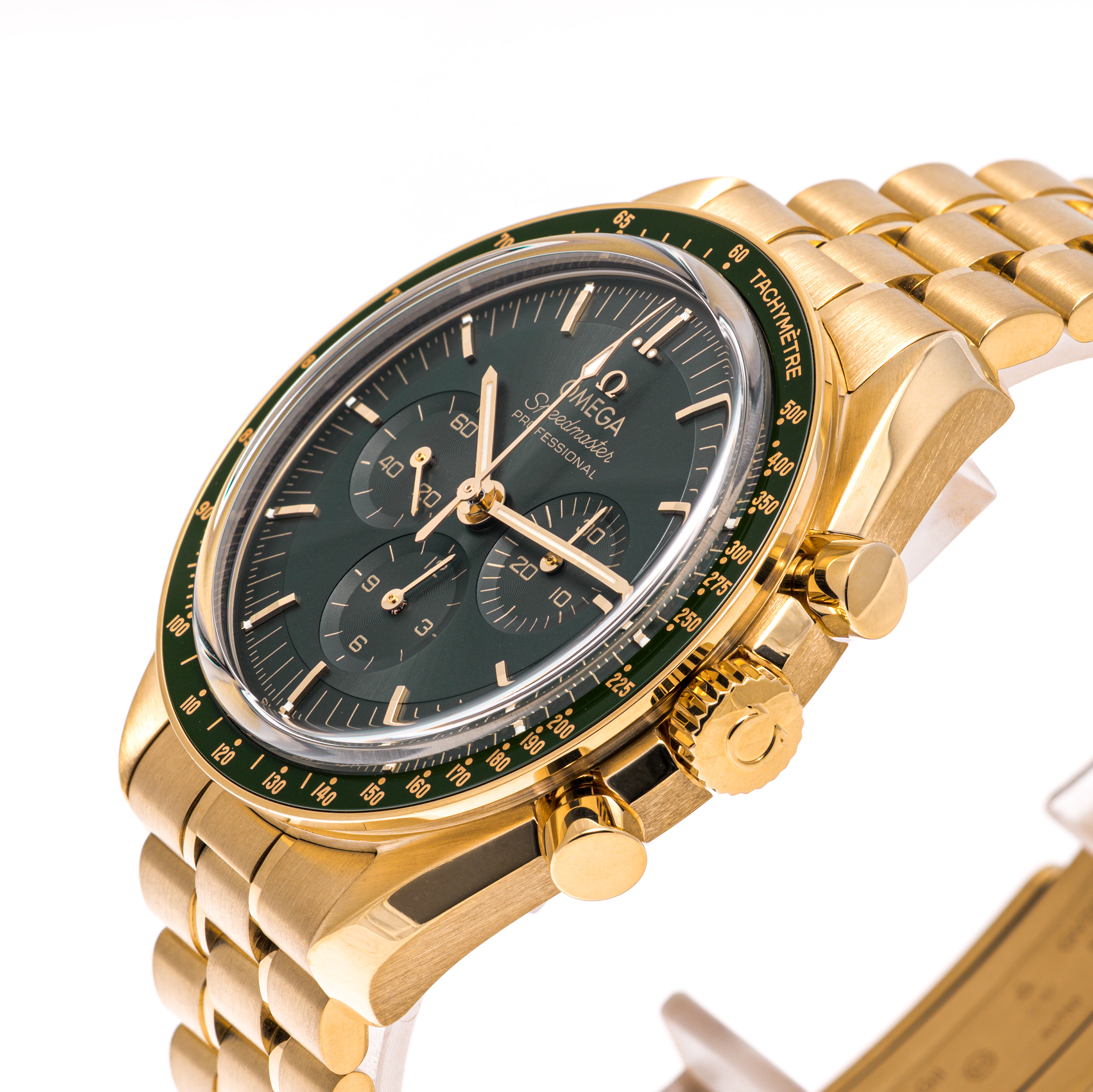 Speedmaster Moonwatch Gelbgold 42