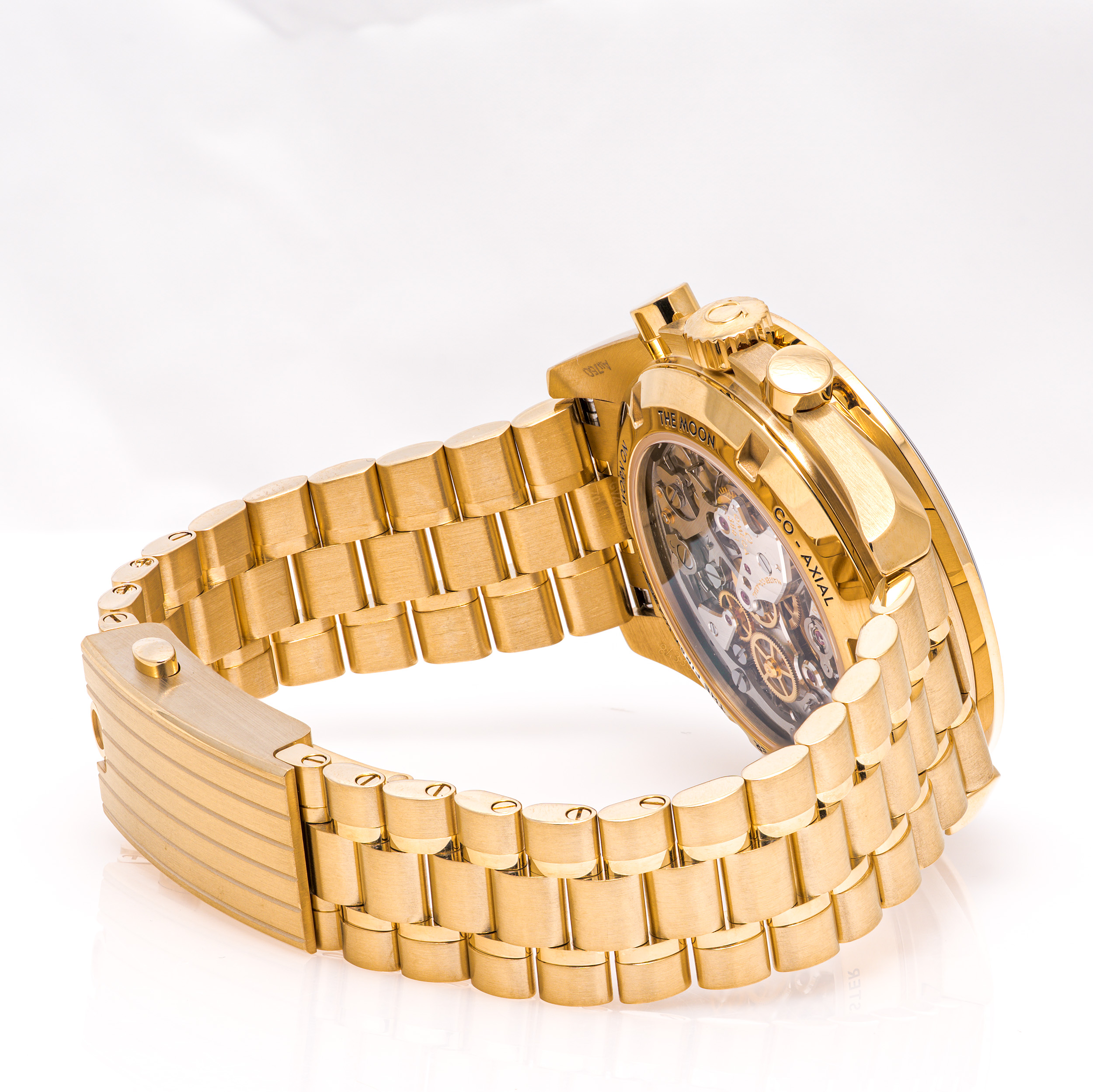Speedmaster Moonwatch Gelbgold 42