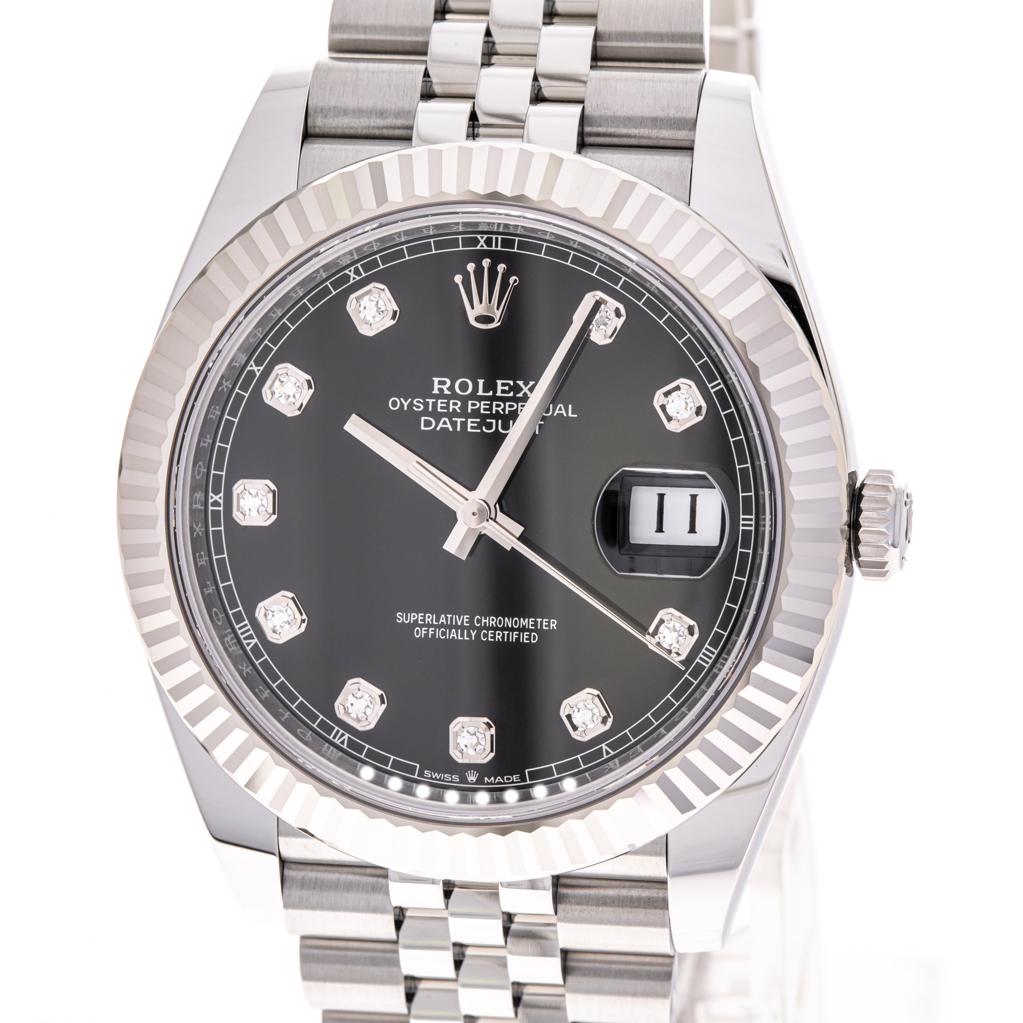 Datejust 41 Schwarz Diamant