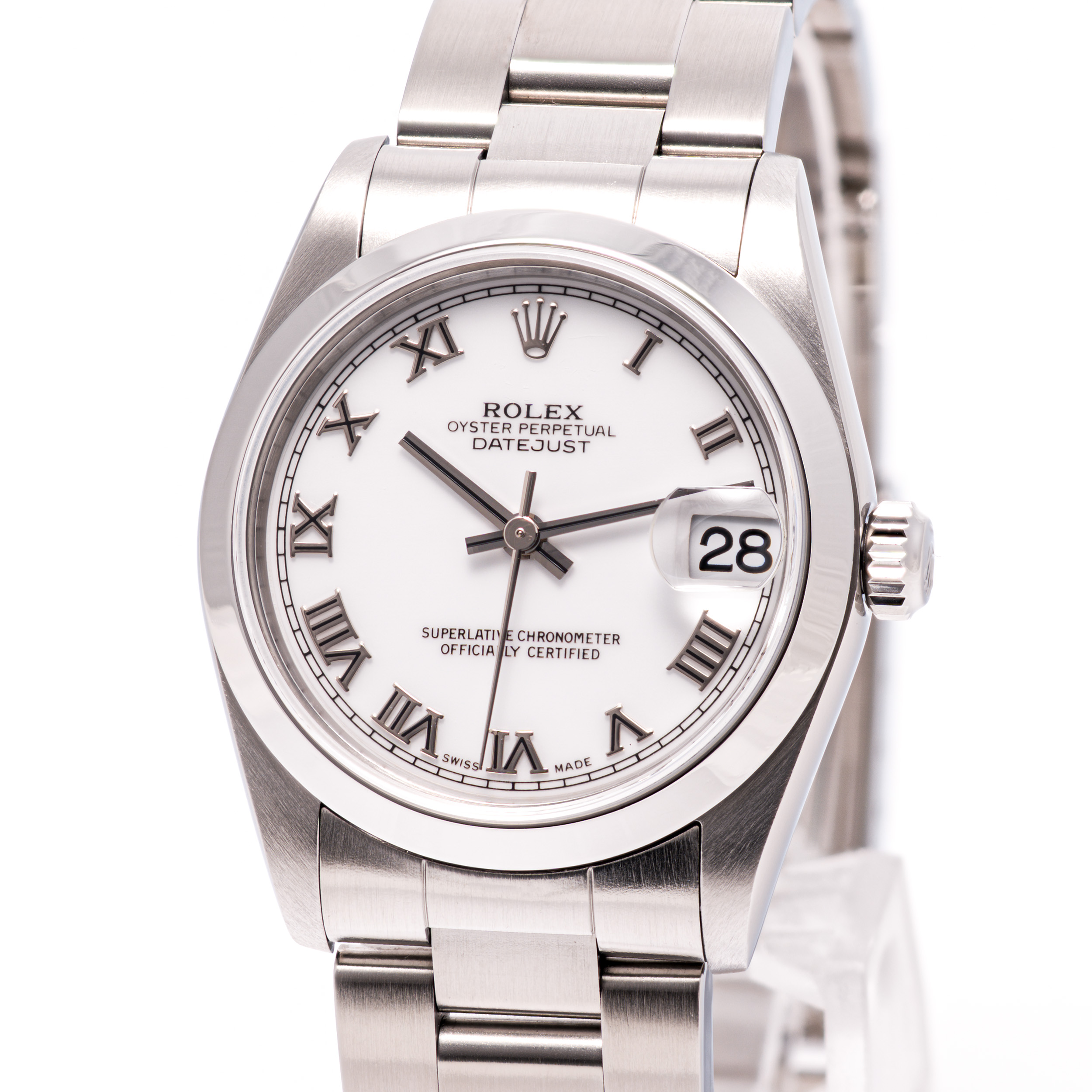 Datejust 31 Weiß Römisch
