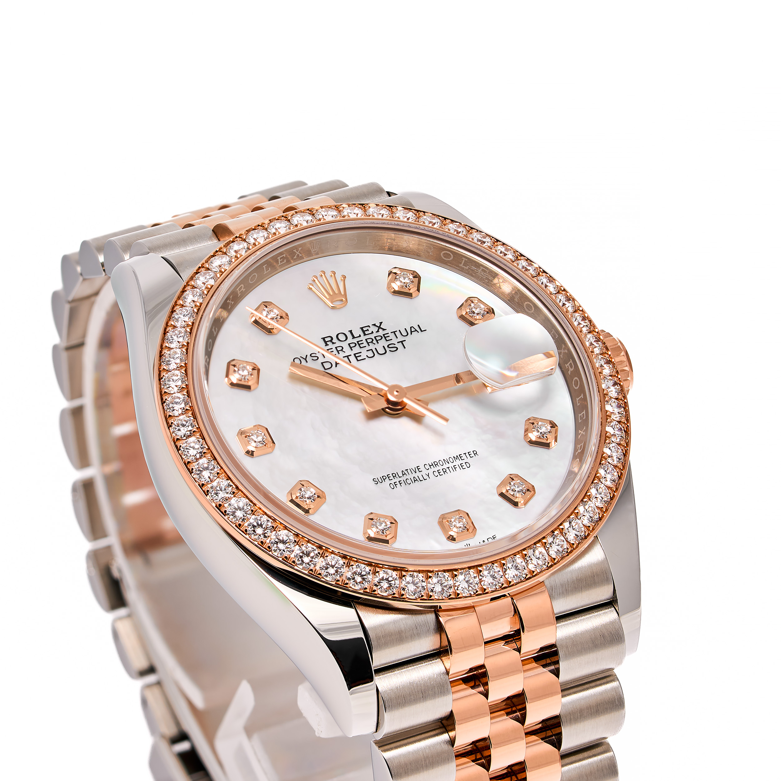 Datejust 36 Perlmutt – Original Diamanten