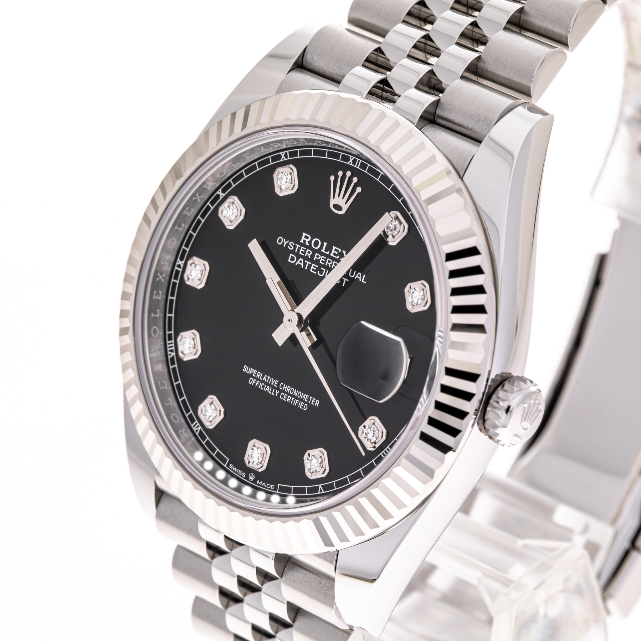 Datejust 41 Schwarz Diamant
