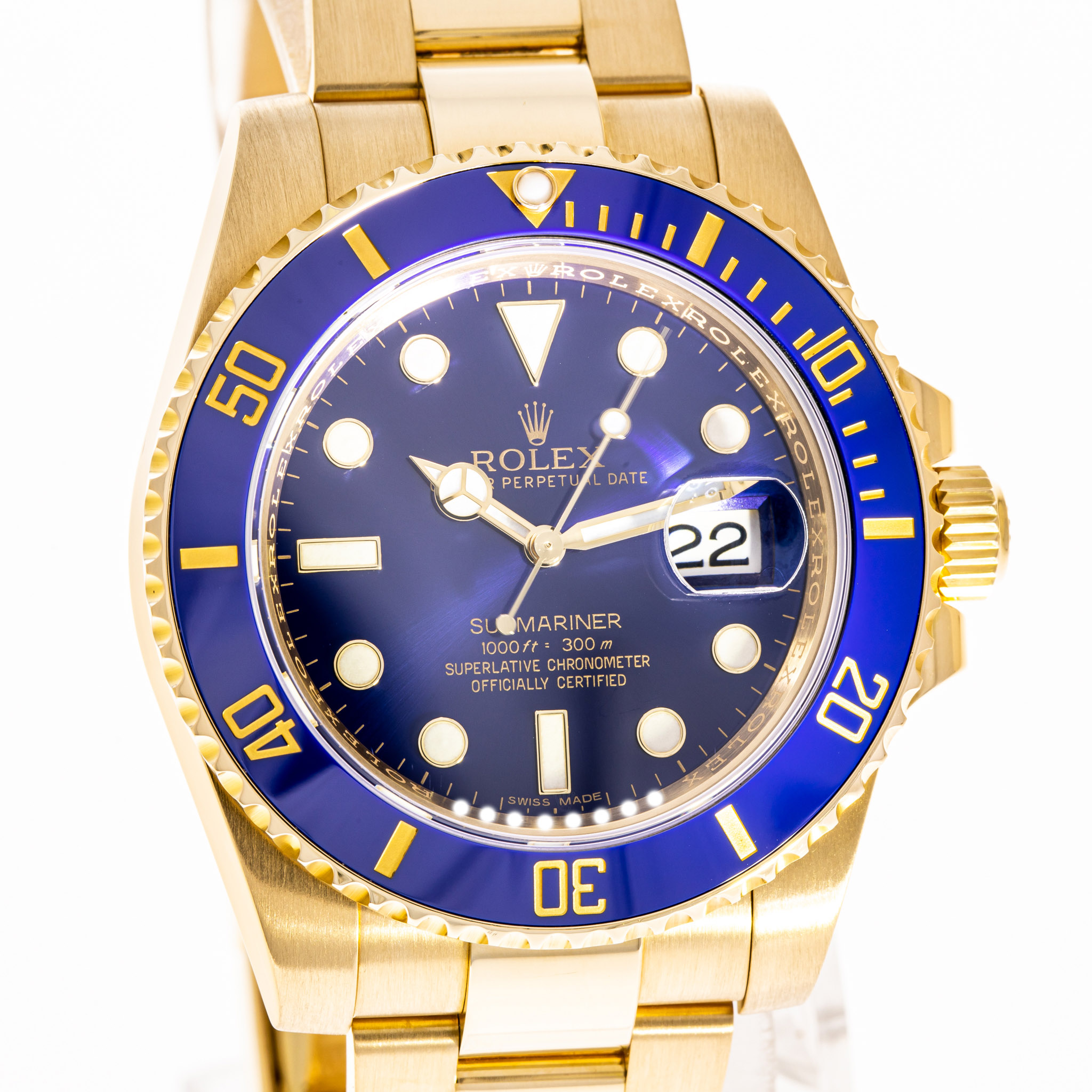 Submariner Date 40 Gelbgold Bluesy