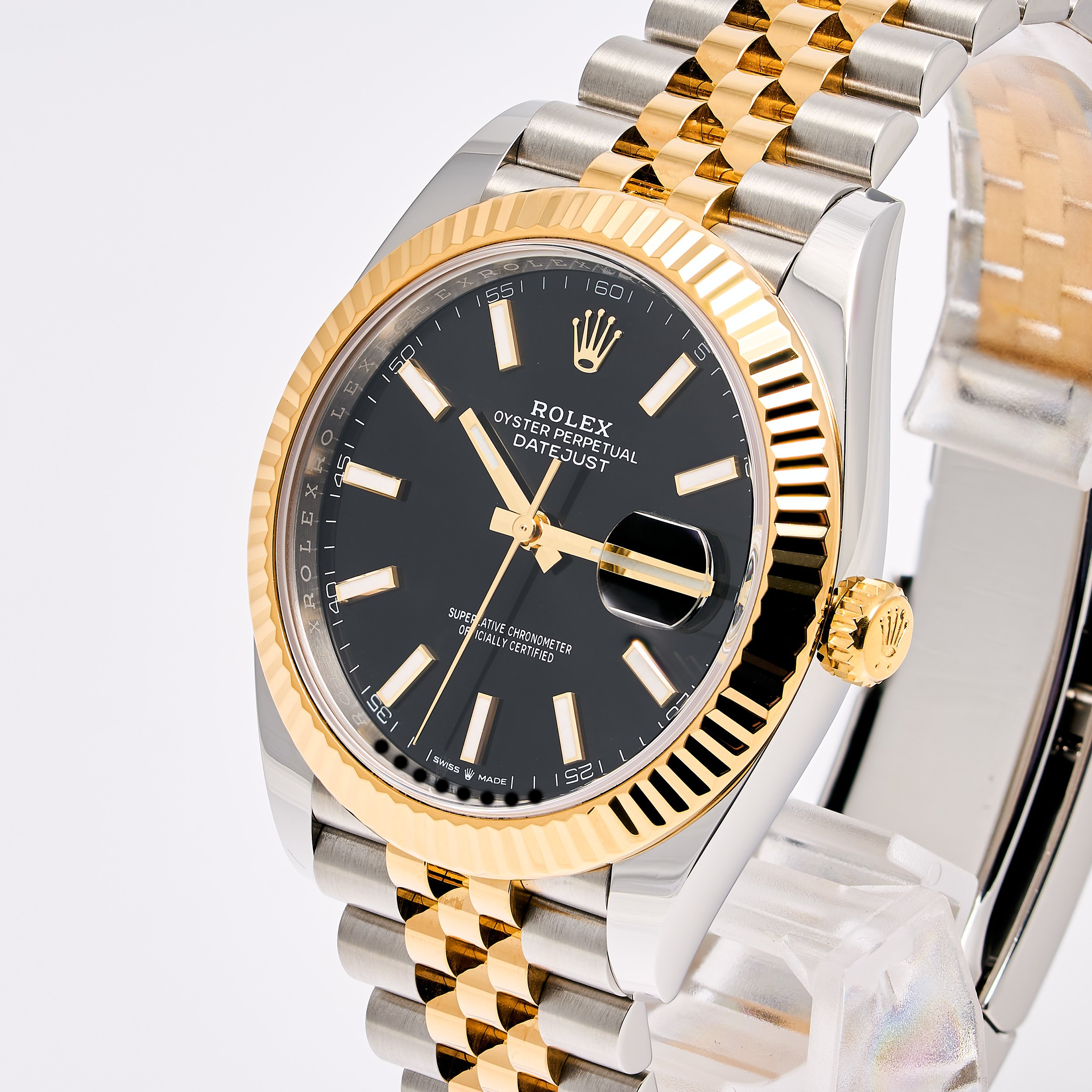 Datejust 41 Schwarz Stahl Gold