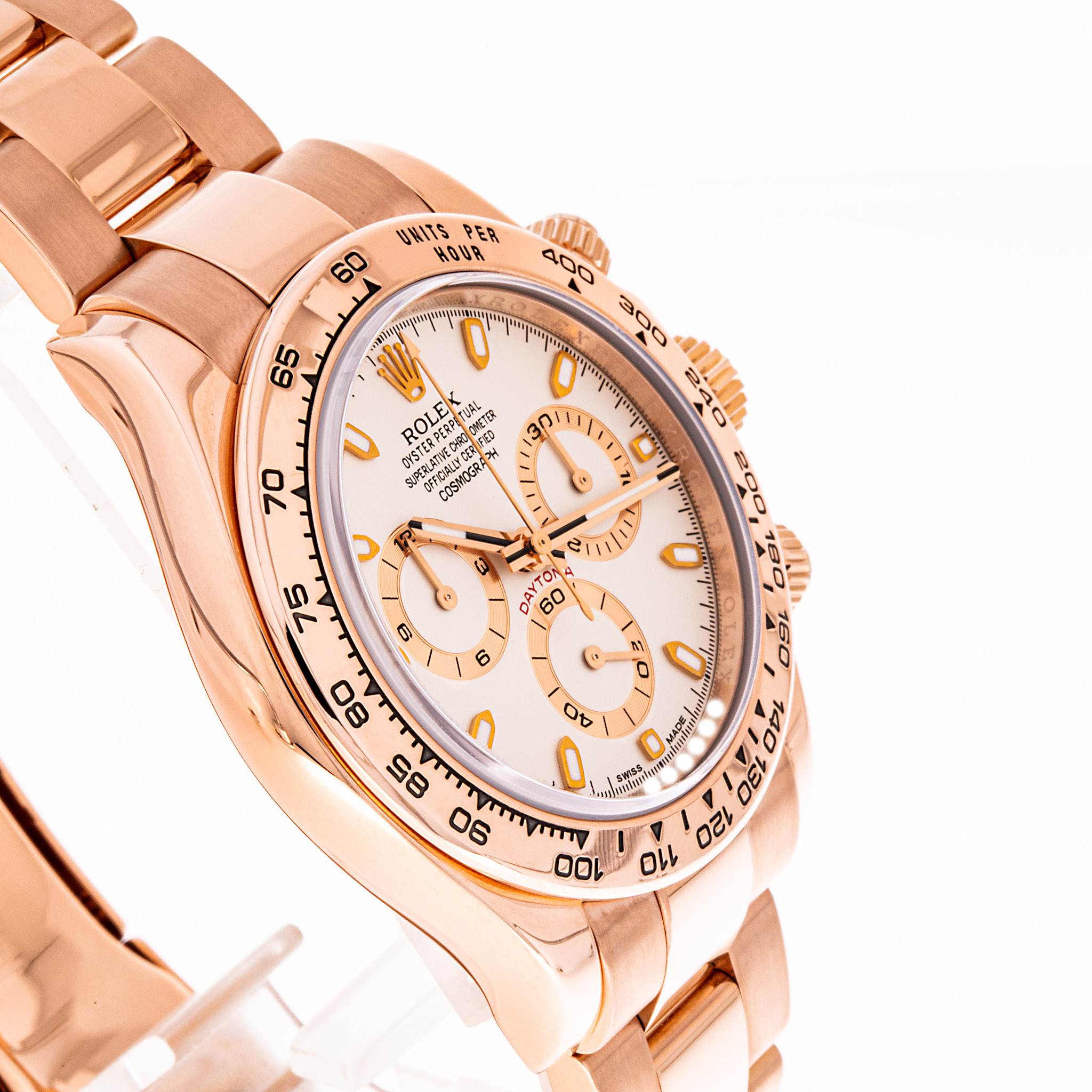 Daytona 40 Roségold Weiß
