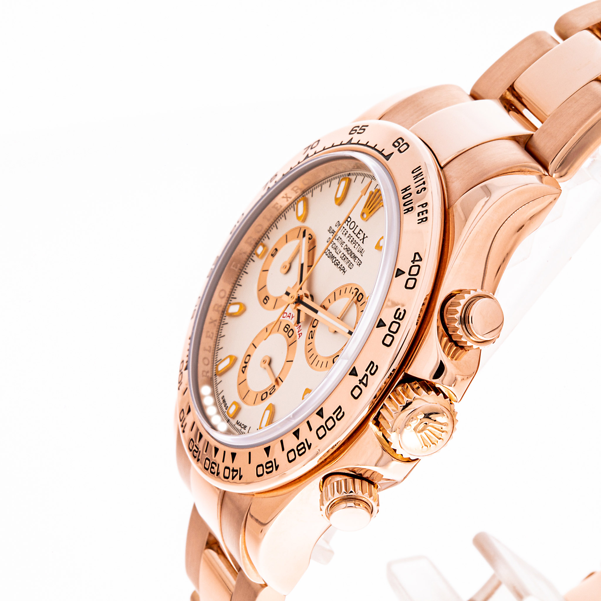 Daytona 40 Roségold Weiß