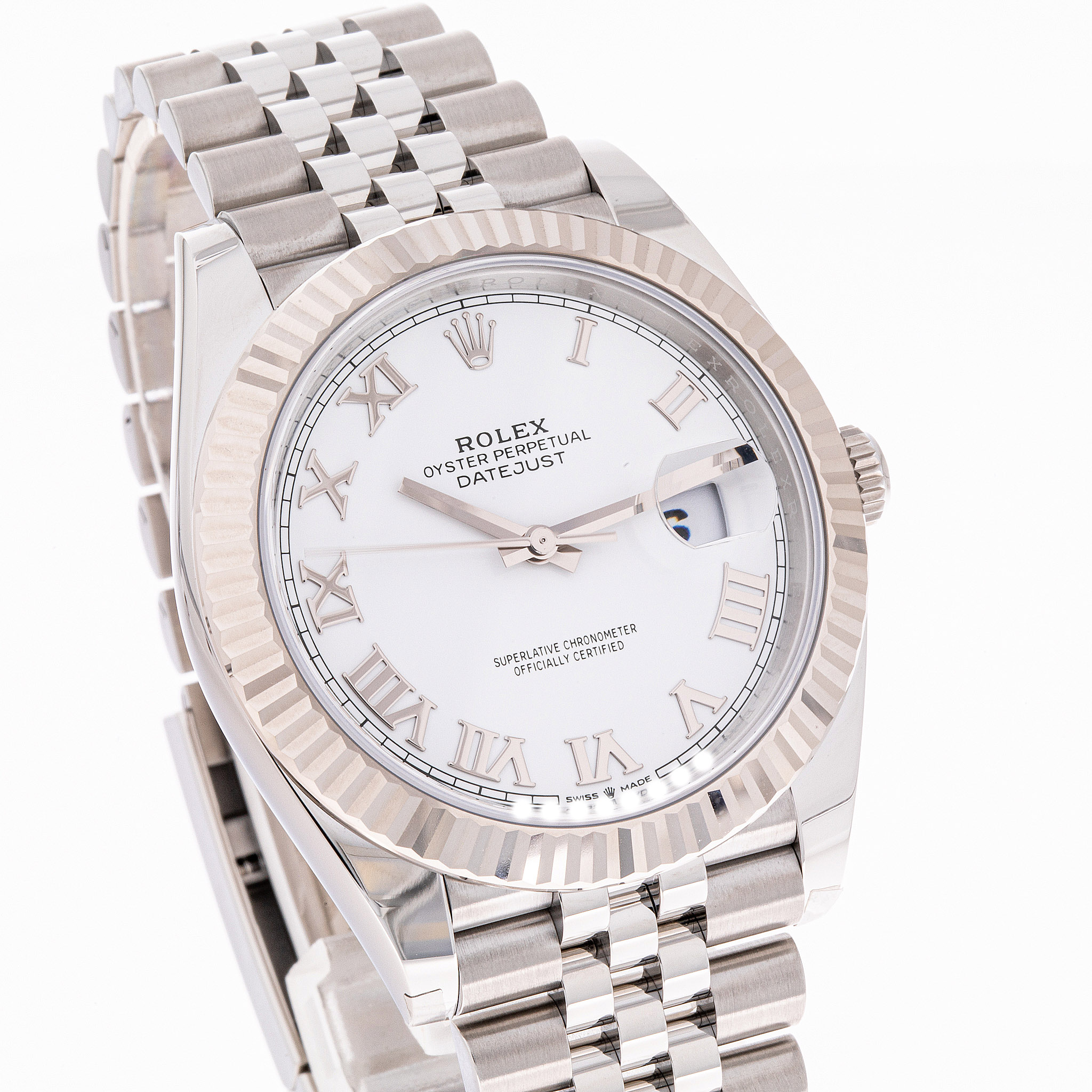 Datejust 41 Weiß Römisch Jubilee