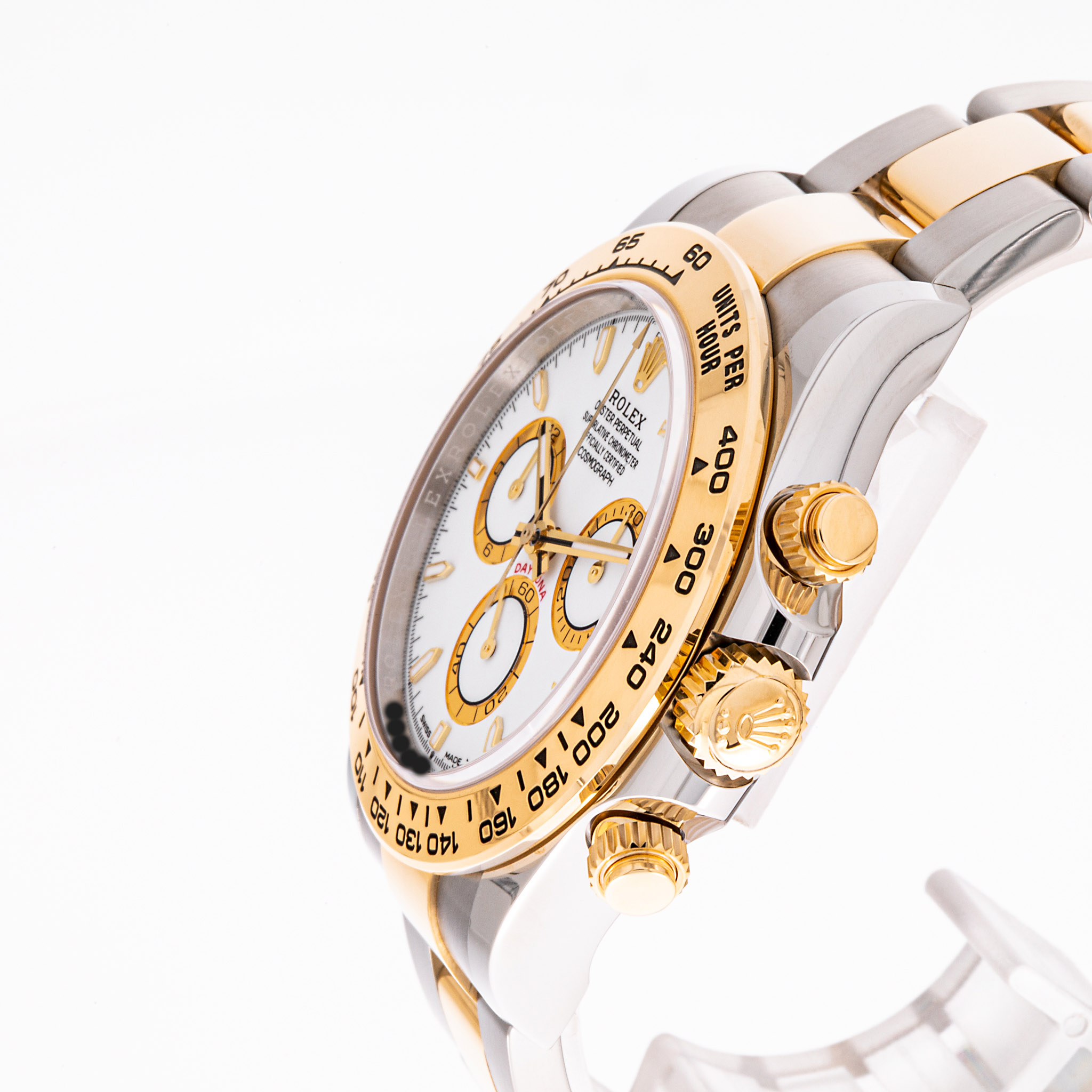 Daytona Stahl Gold Weiß