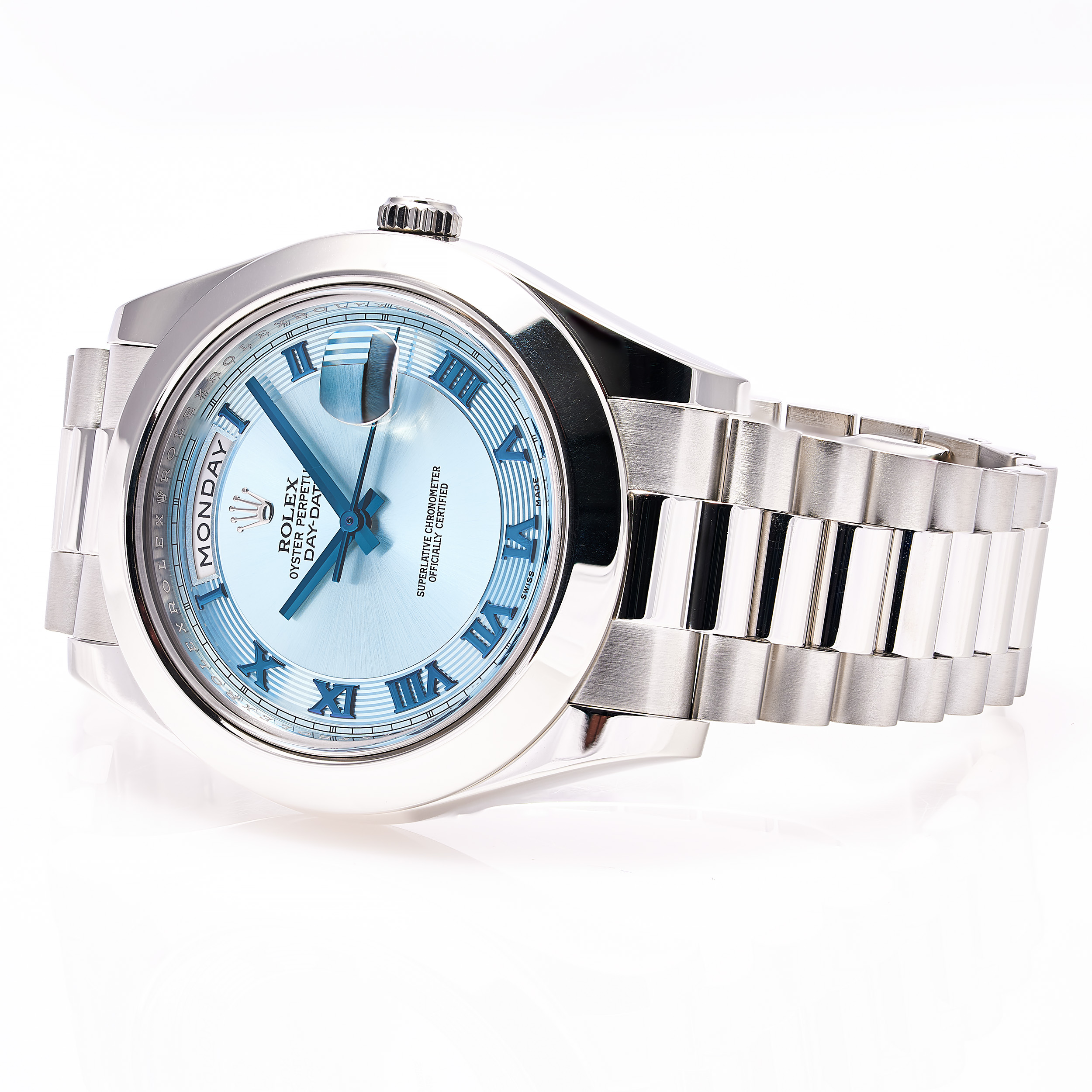 Day-Date II 41 Ice Blau