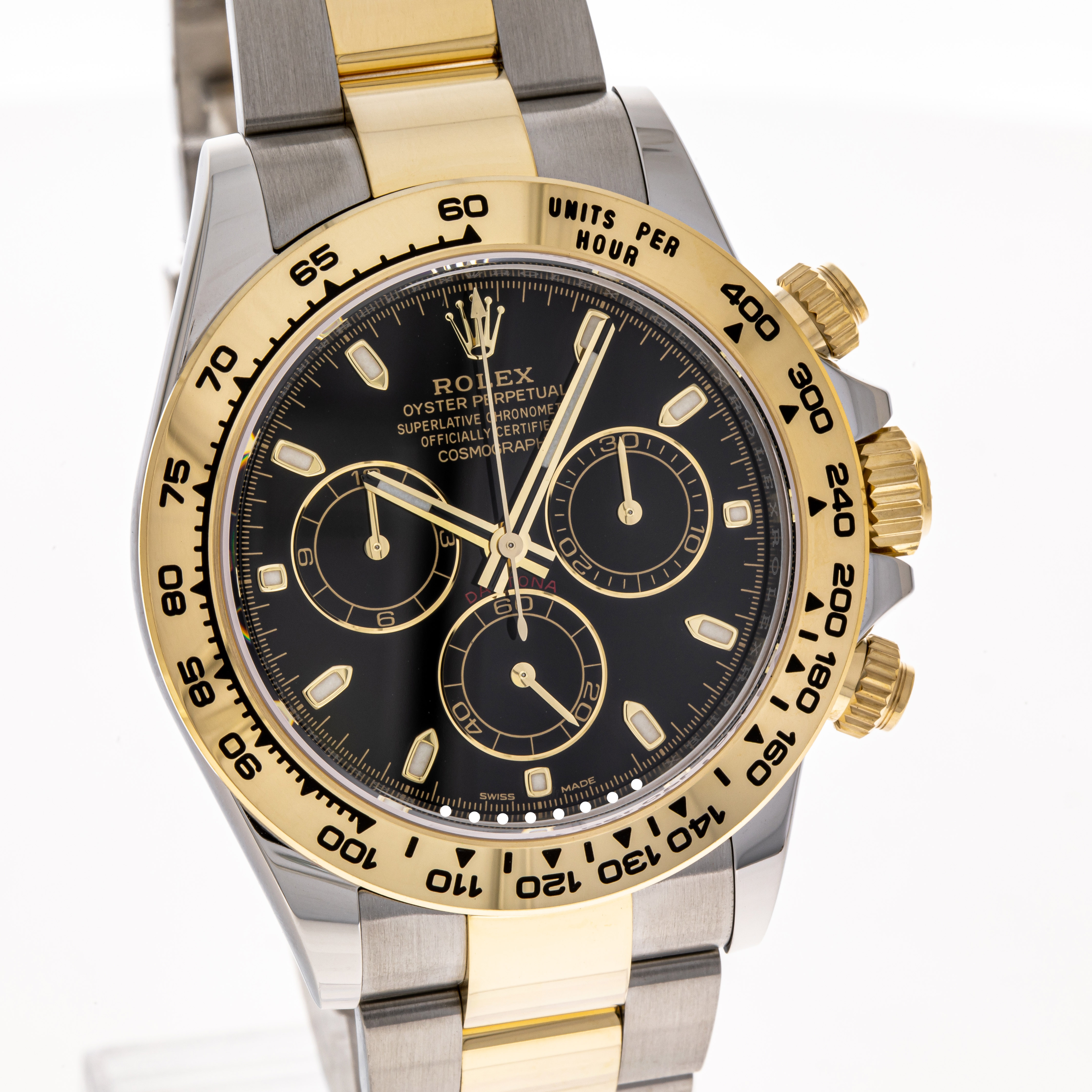 Daytona Stahl Gold Schwarz