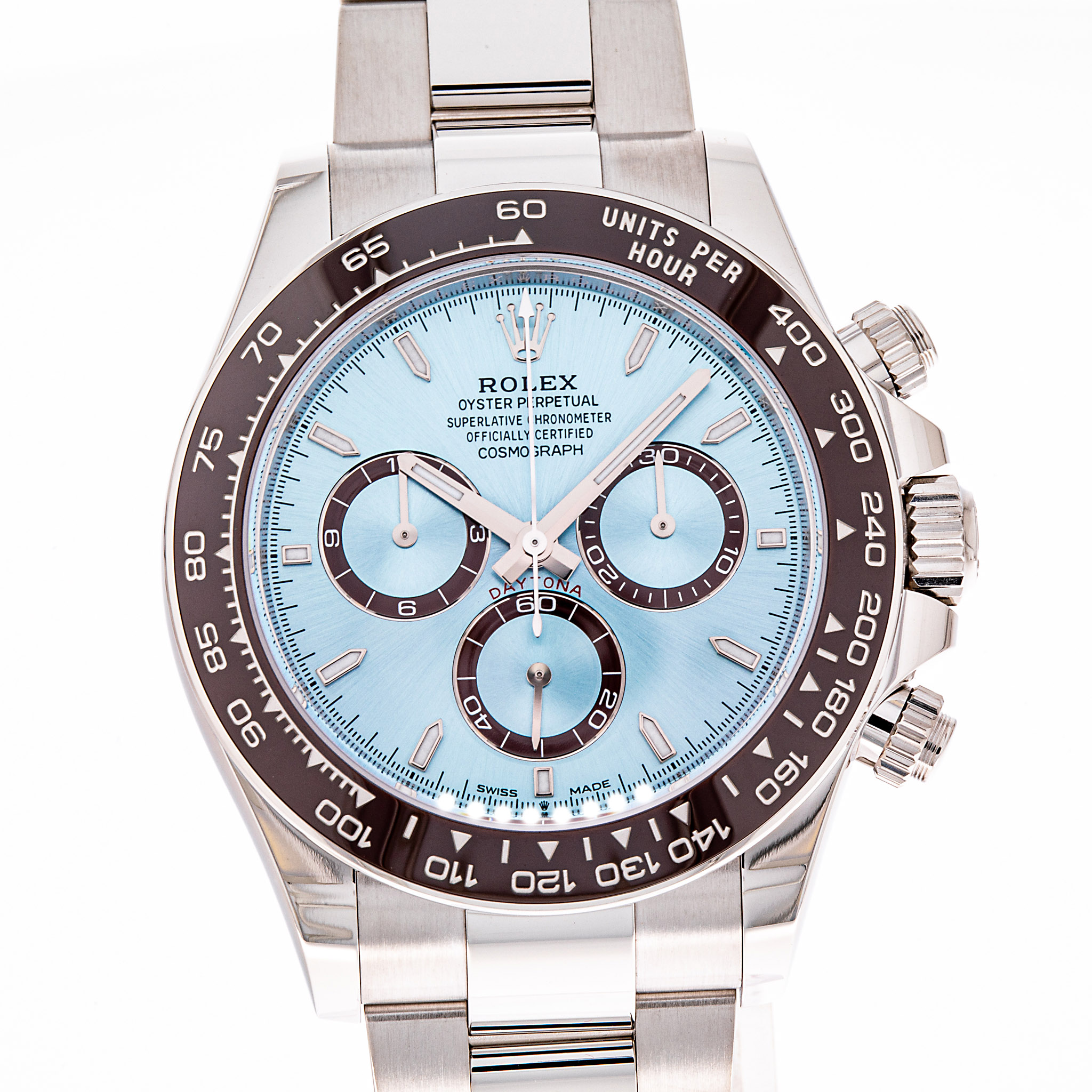 Daytona Platin Ice Blau 40