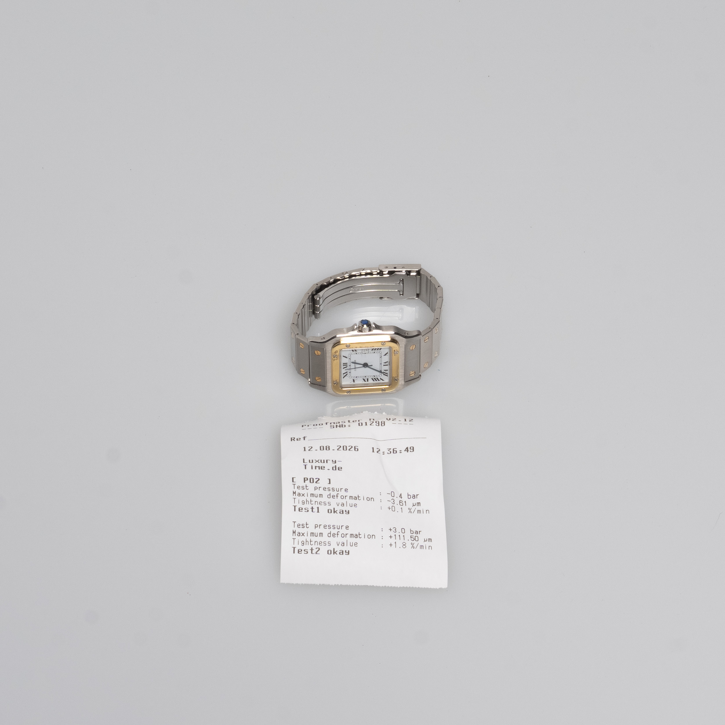 Santos Carree 29 Stahl/Gold