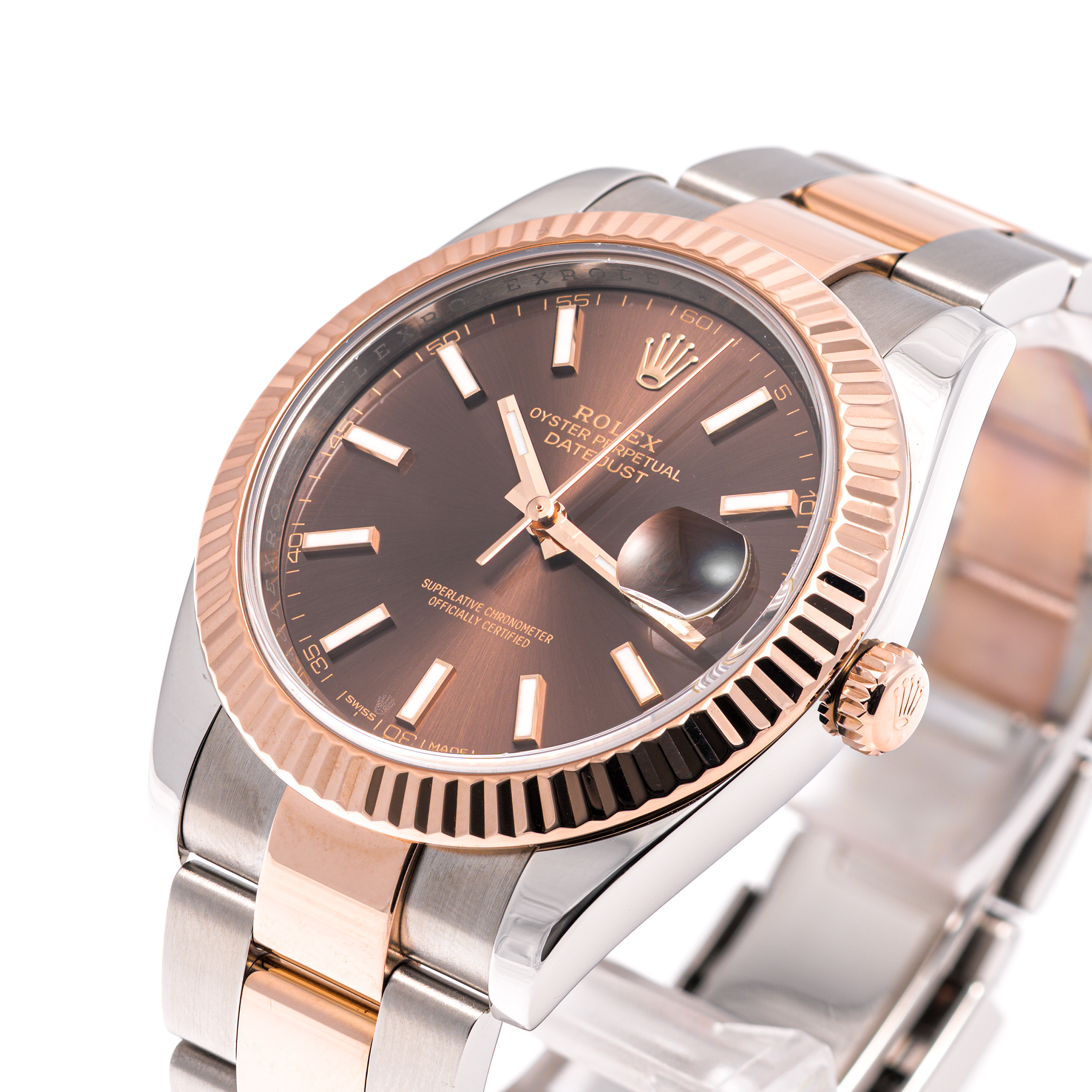Datejust 41 Chocolate Oyster Stahl/Roségold