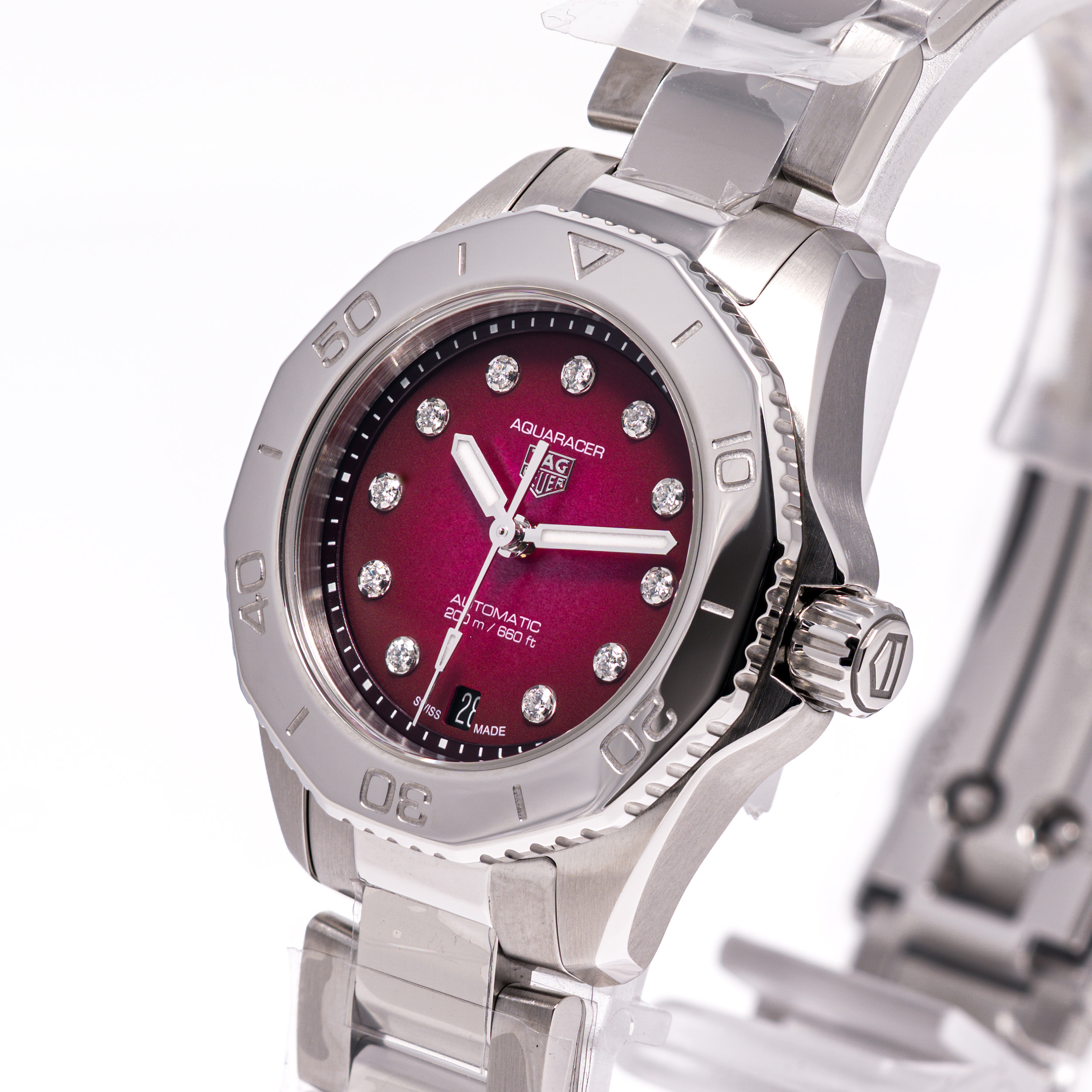 Aquaracer 200 Pink 30 Diamant