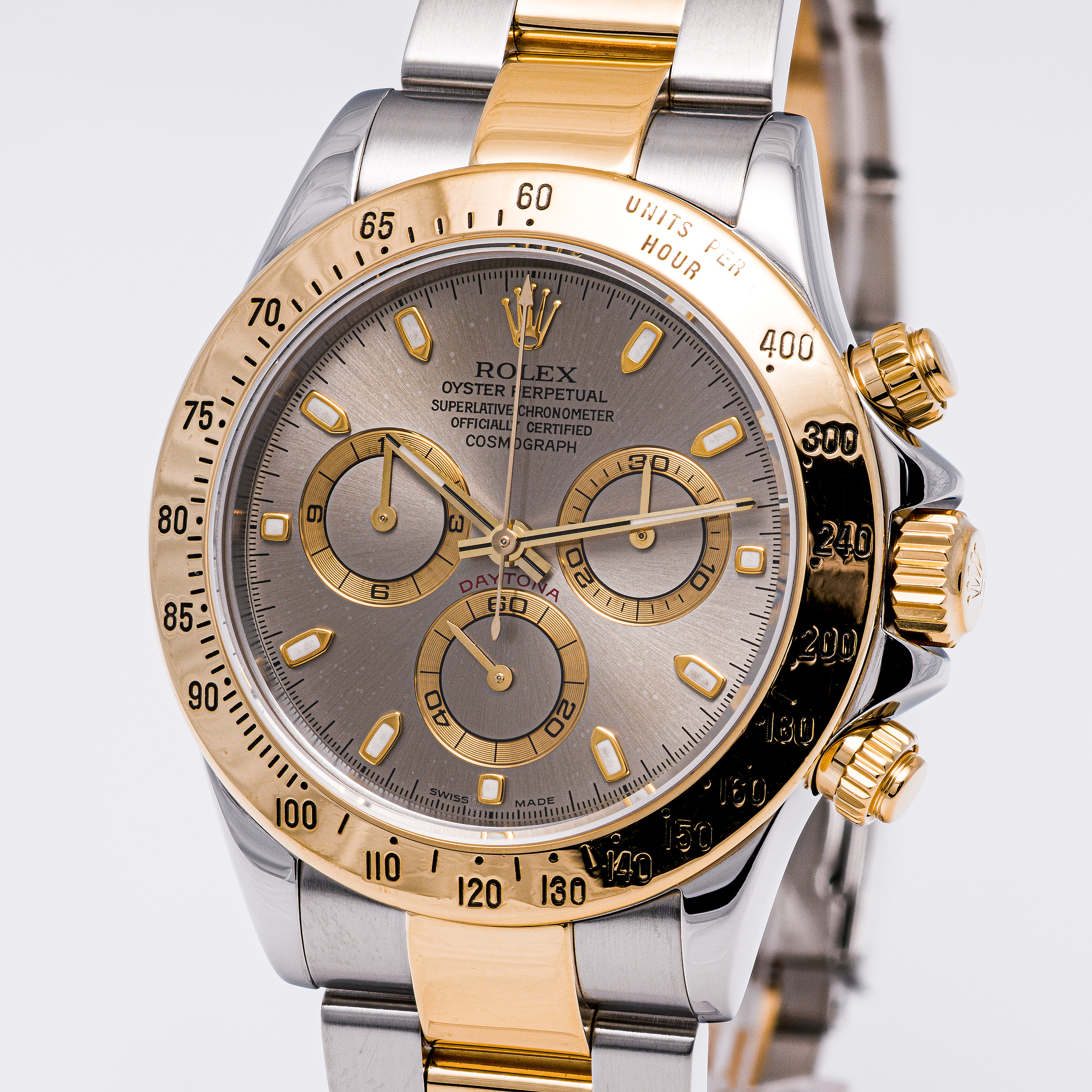 Daytona 40 Stahl Gold Grau