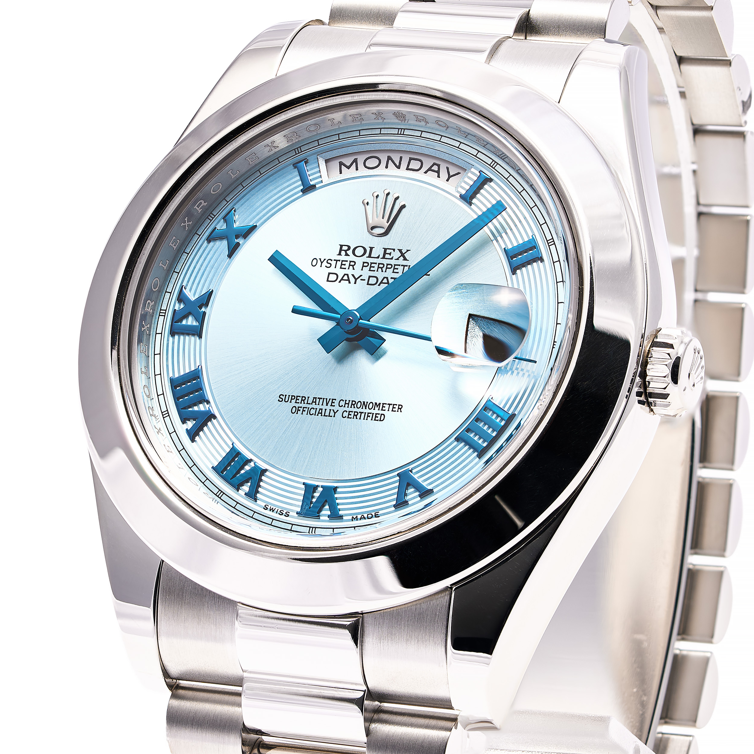 Day-Date II 41 Ice Blau