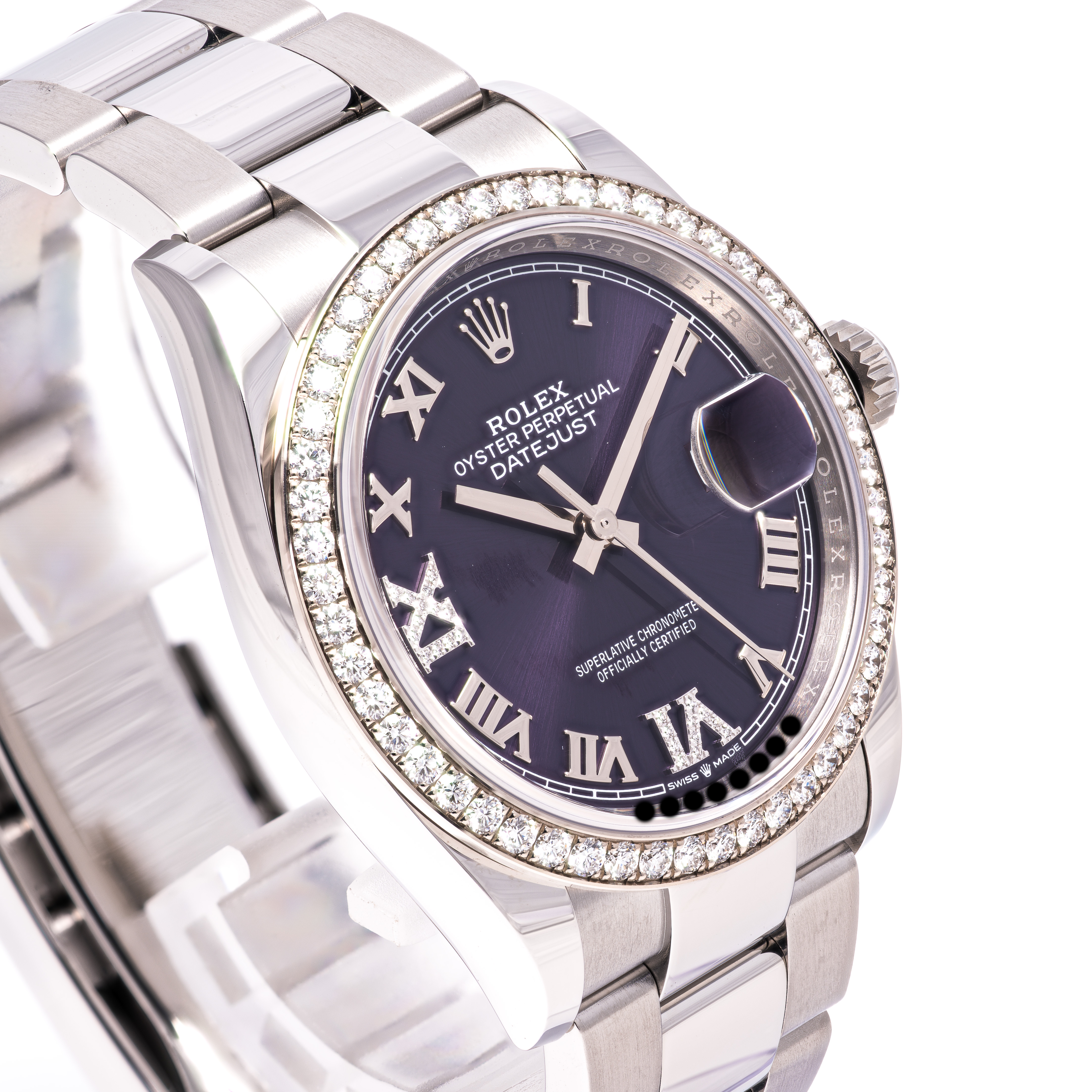 Datejust 36 Lila Original Diamanten