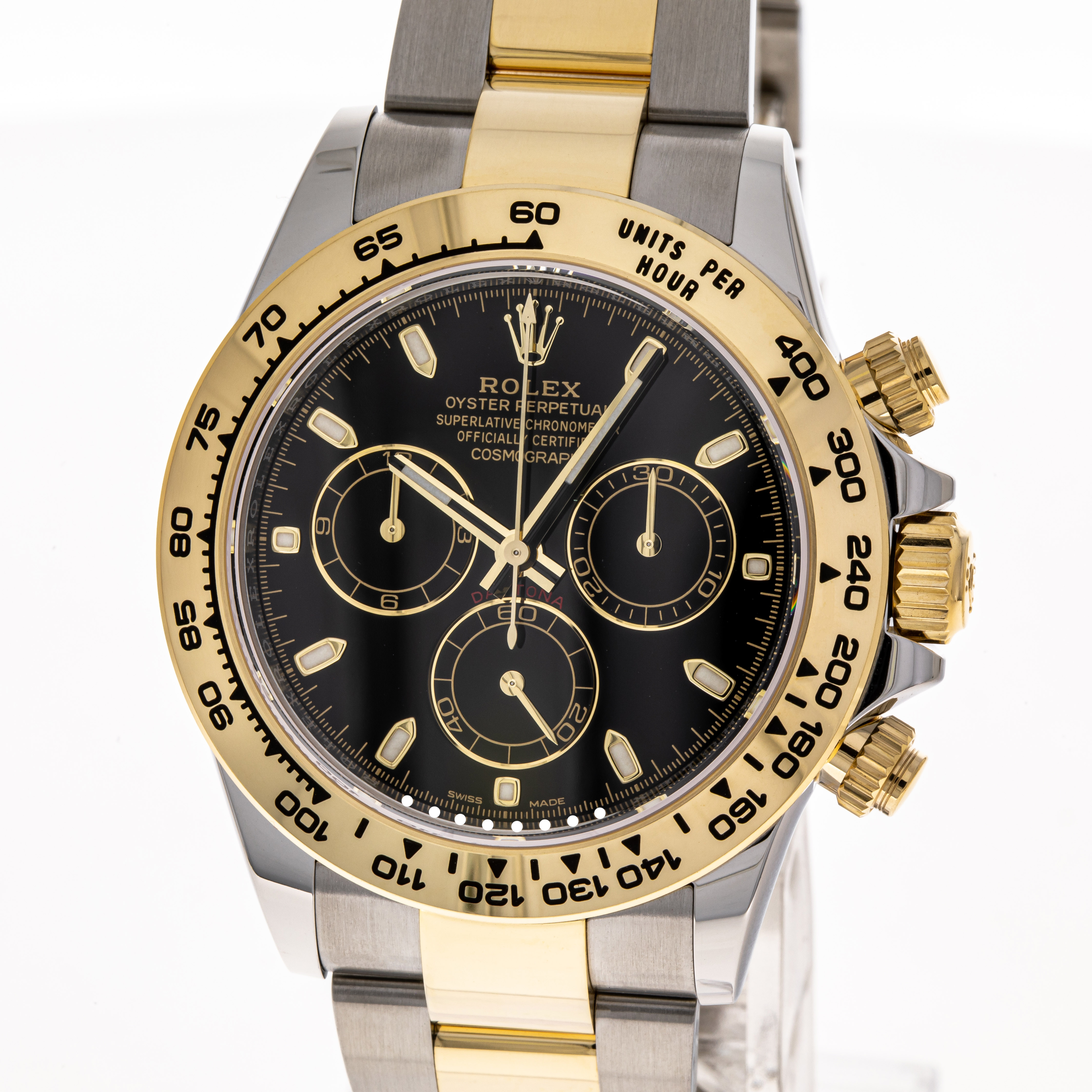 Daytona Stahl Gold Schwarz