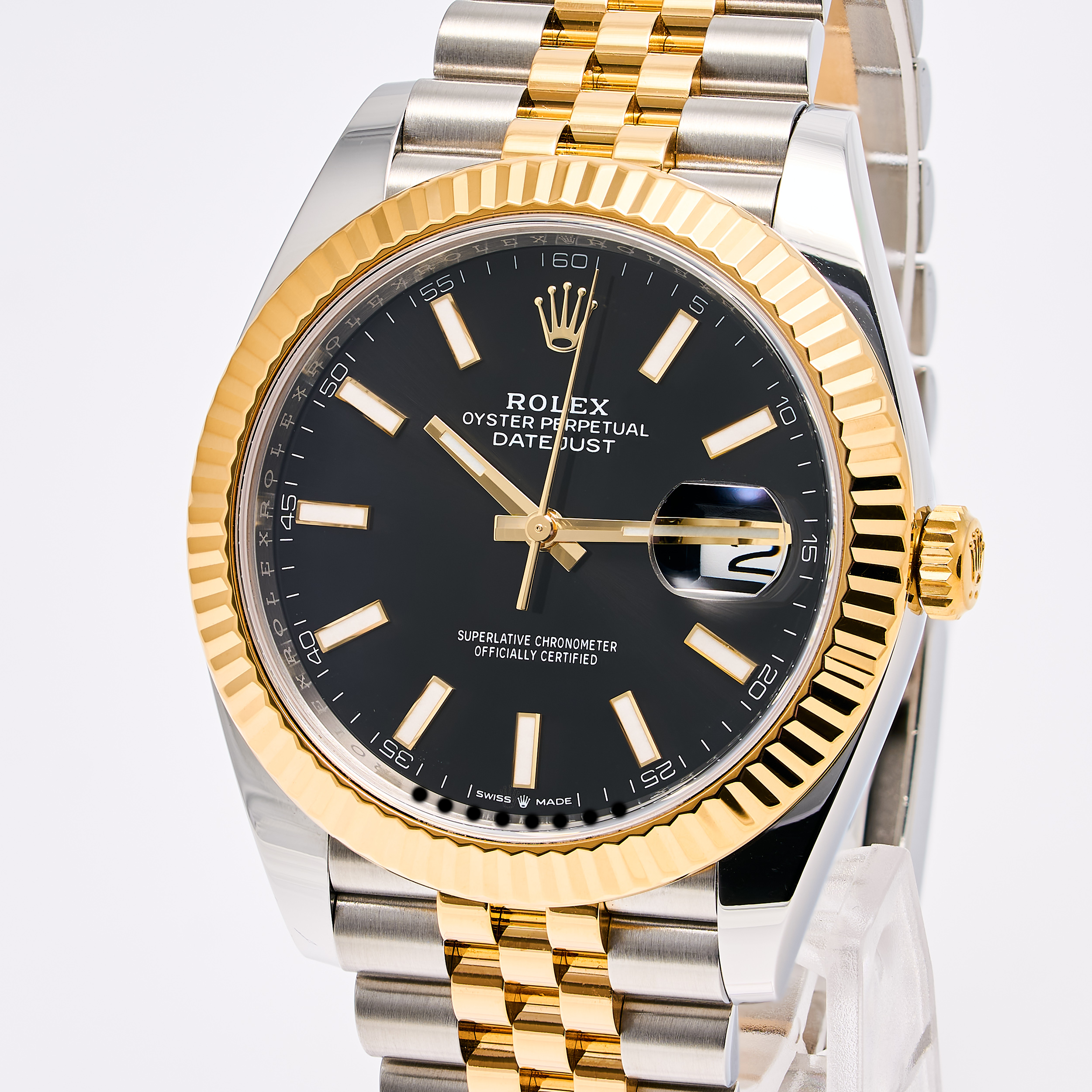 Datejust 41 Schwarz Stahl Gold